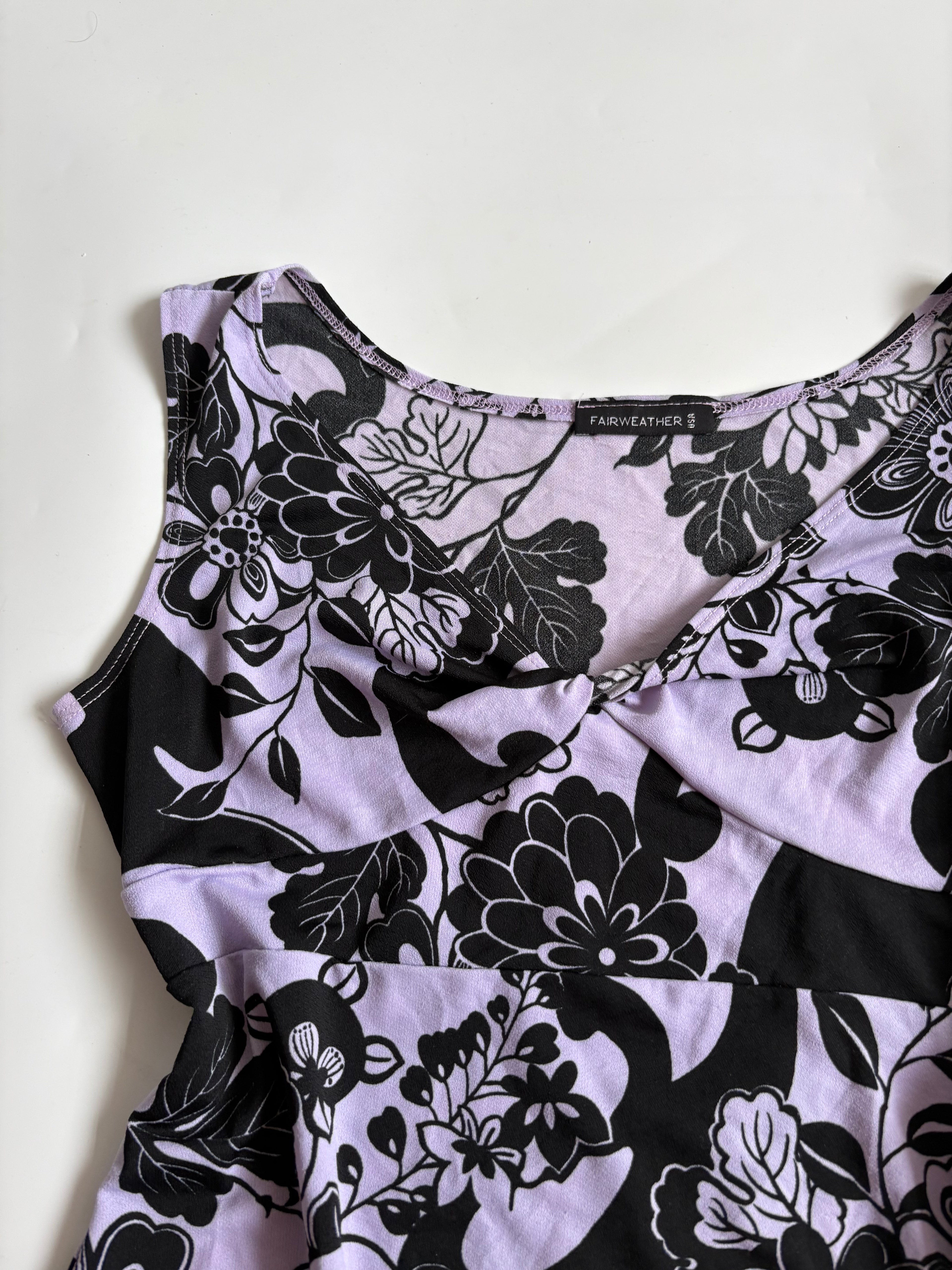 fairweather v neck purple top (34-38inch)