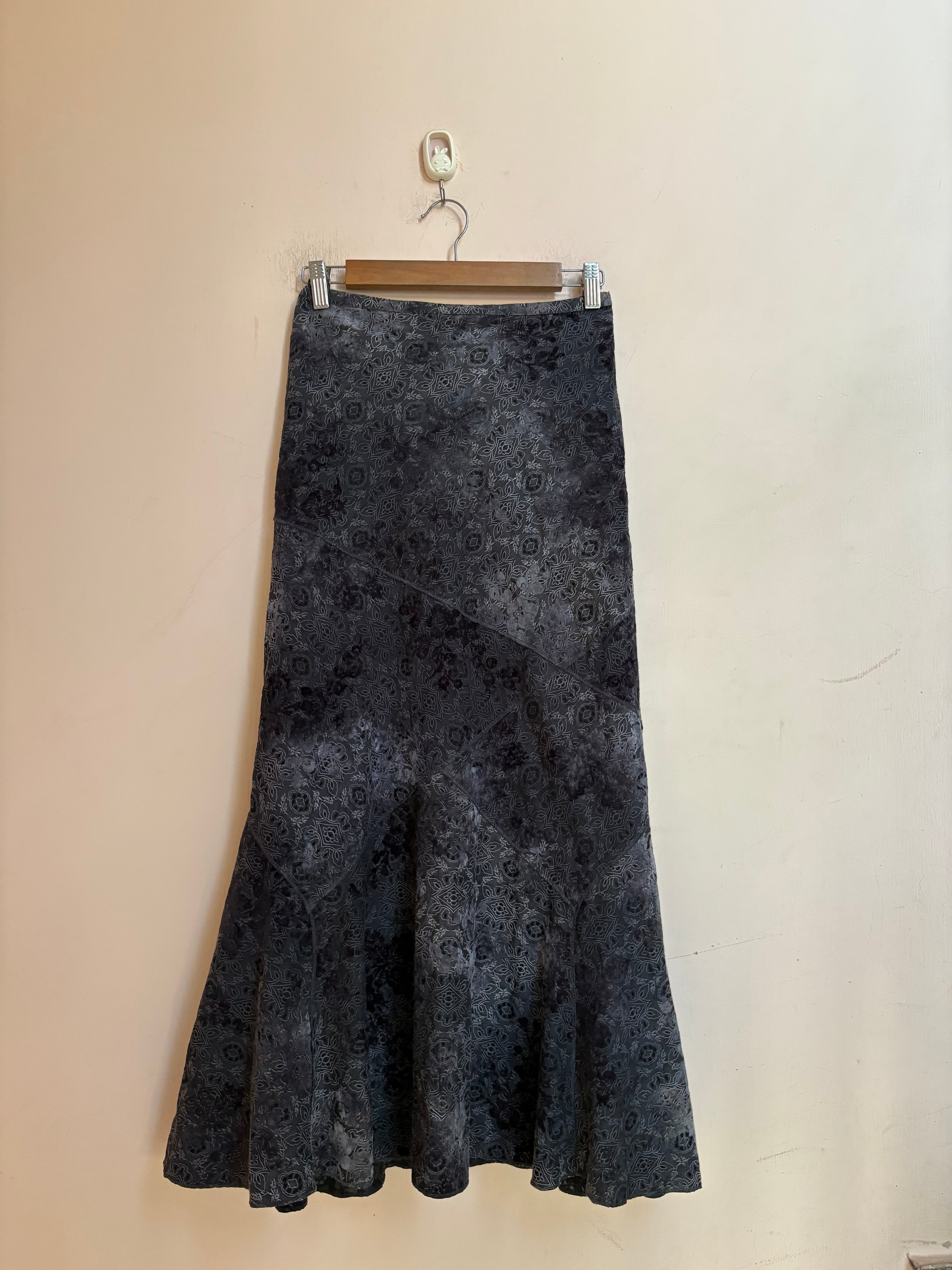 PER UNA grey floral skirt(30 inch)