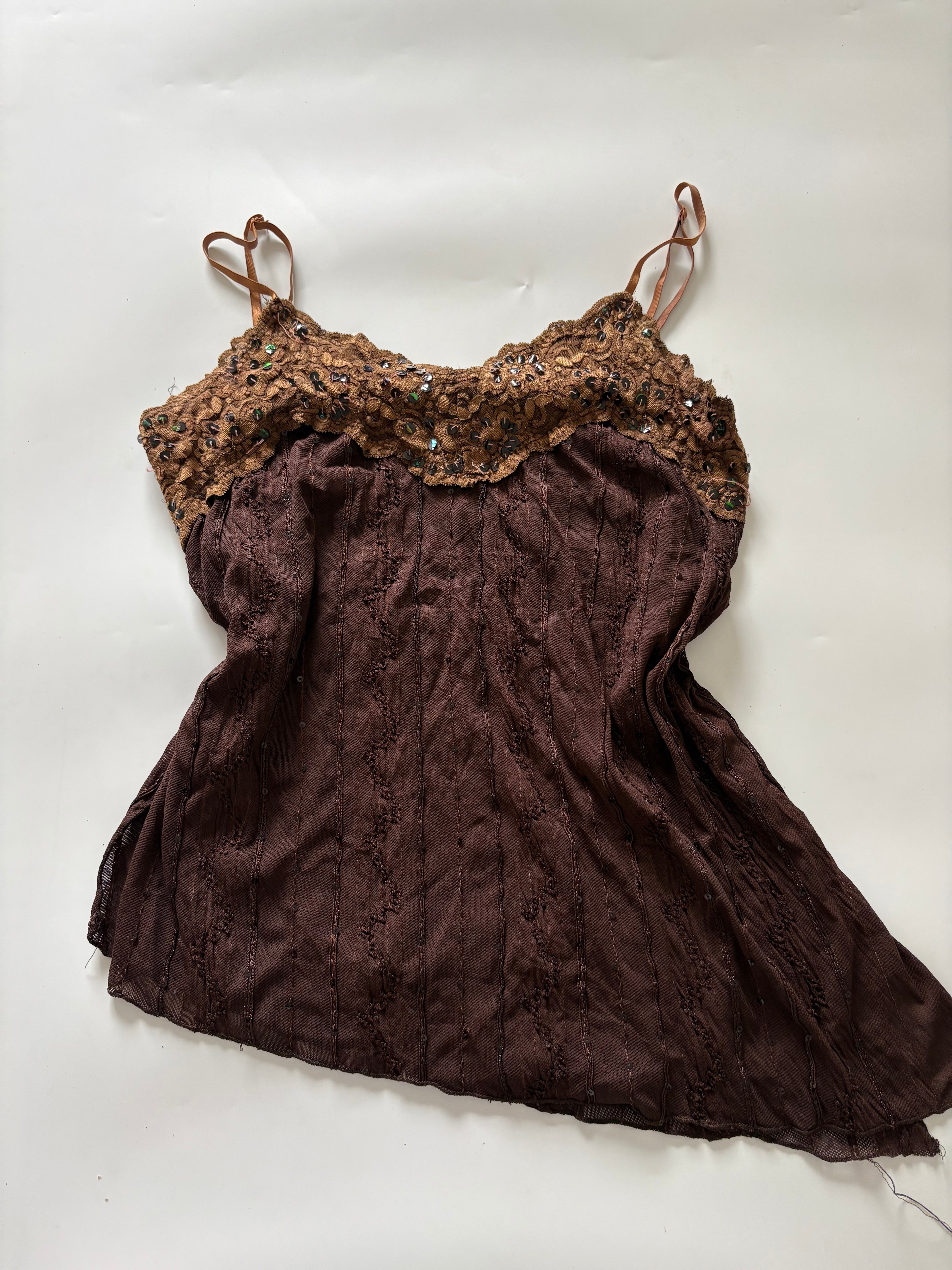 MOA brown cami top(36-38inch)