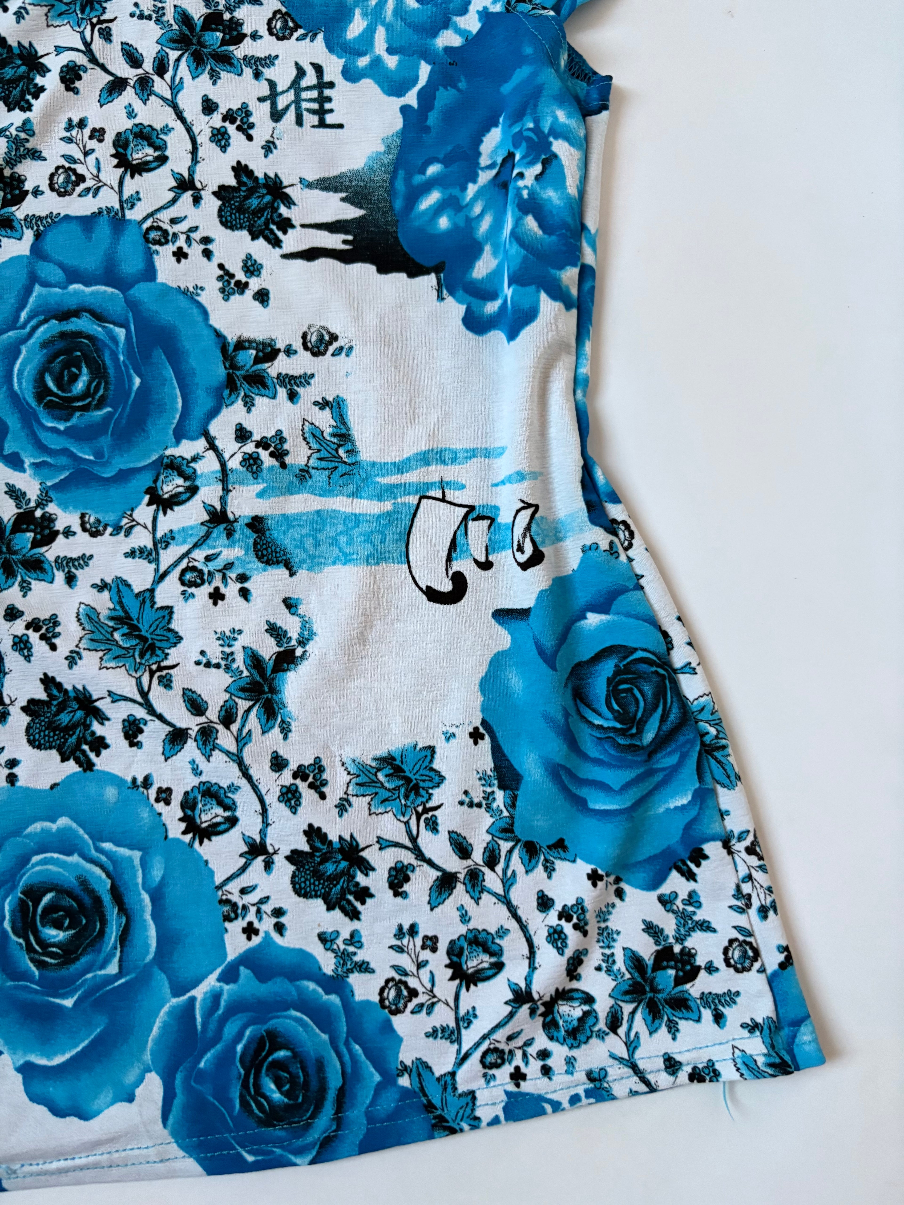 Kiah rose blue top(30-34inch)