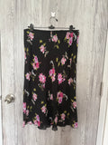 Made in italy floral black skirt(34-38 inch)
