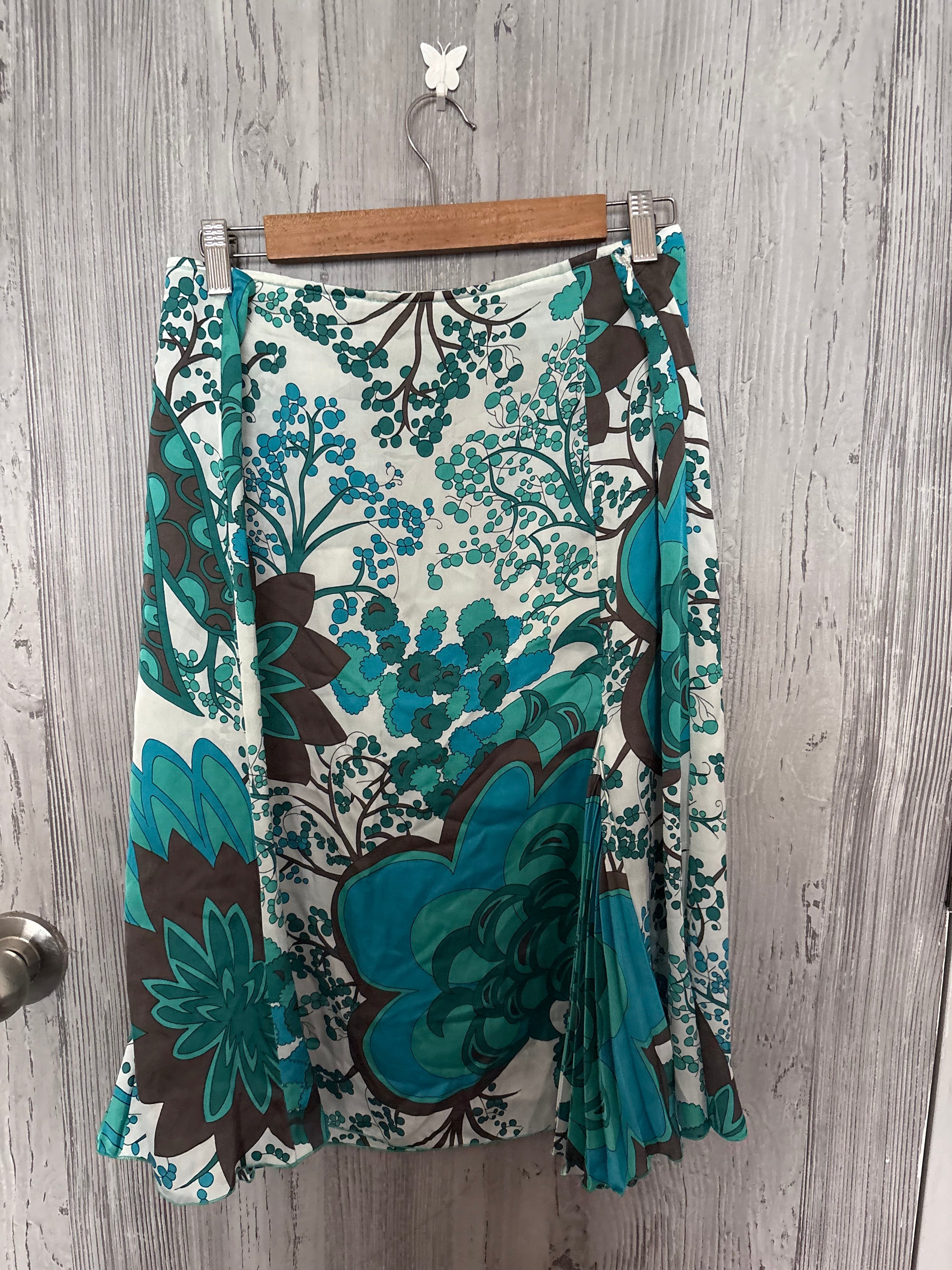 teal floral skirt ( has a zip 36inch)