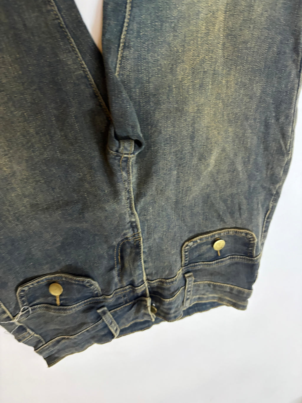 Stripped mid rise jeans(30 inch)