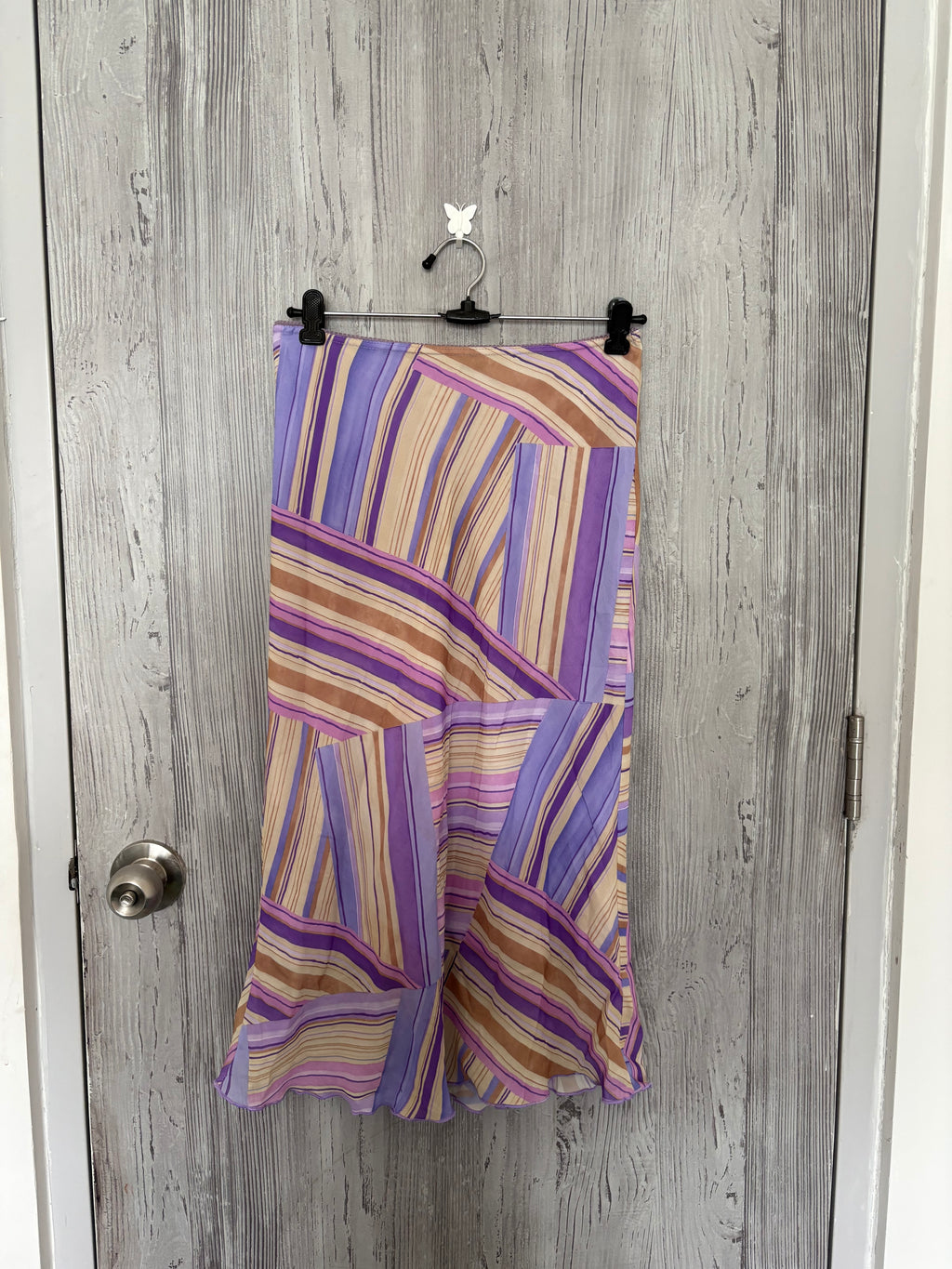 MACHIN CHOSE stripped colourful skirt(28-30 inch)