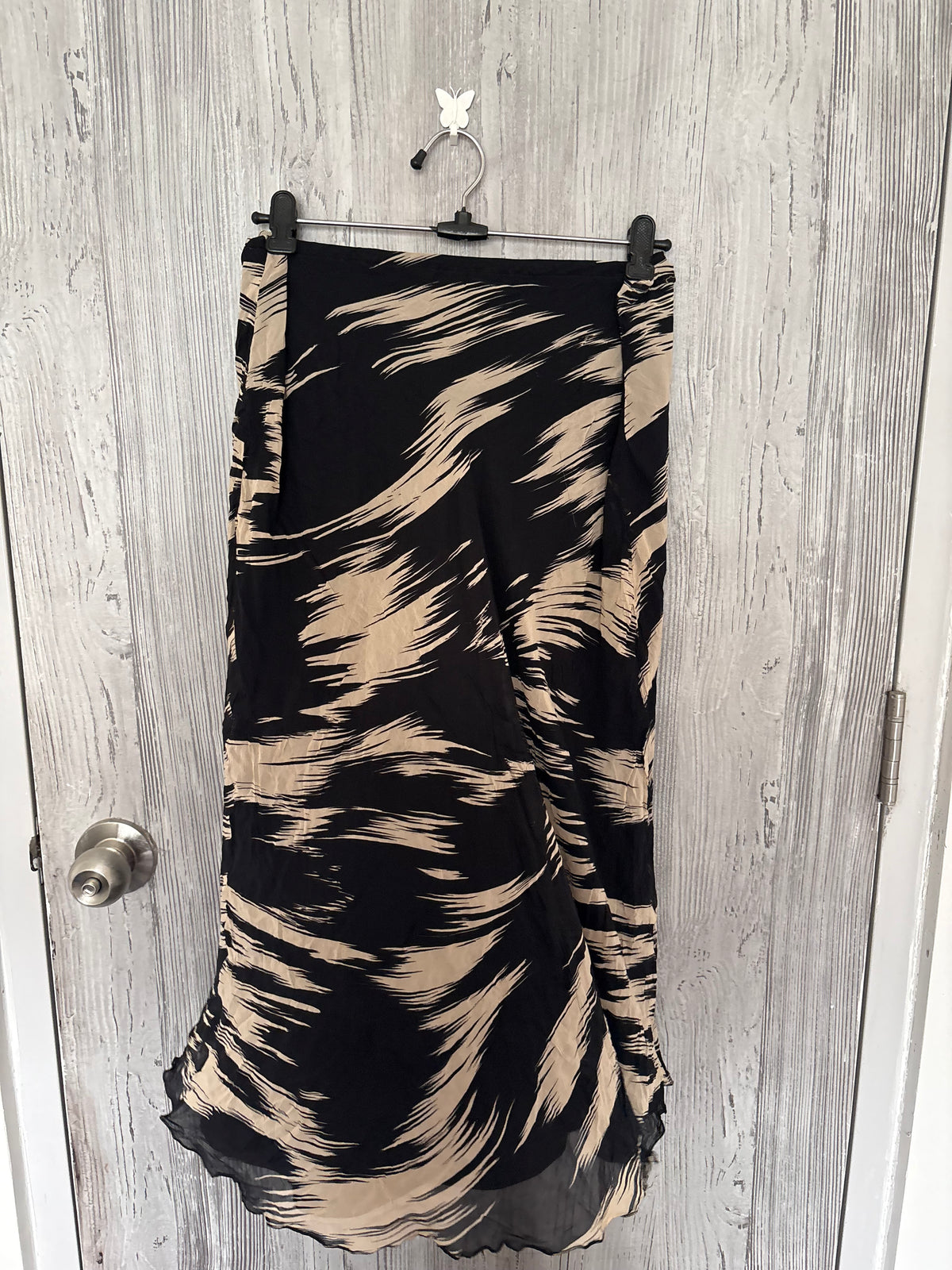 Marina rinaldi made in Italy black skirt(34 inch) 100%silk