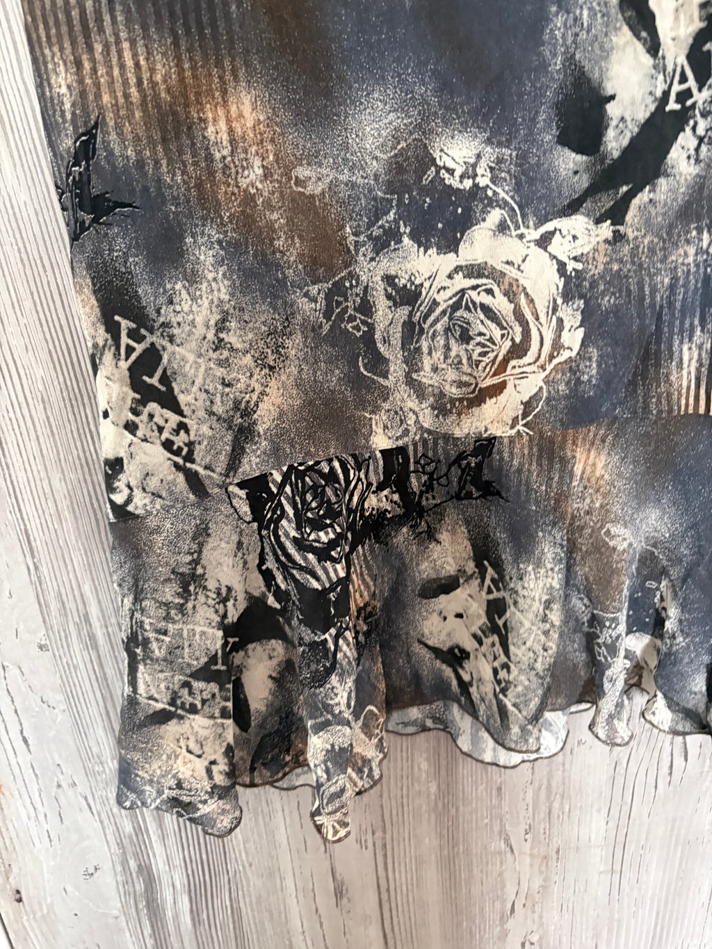 rose grey maxi skirt (28inch)