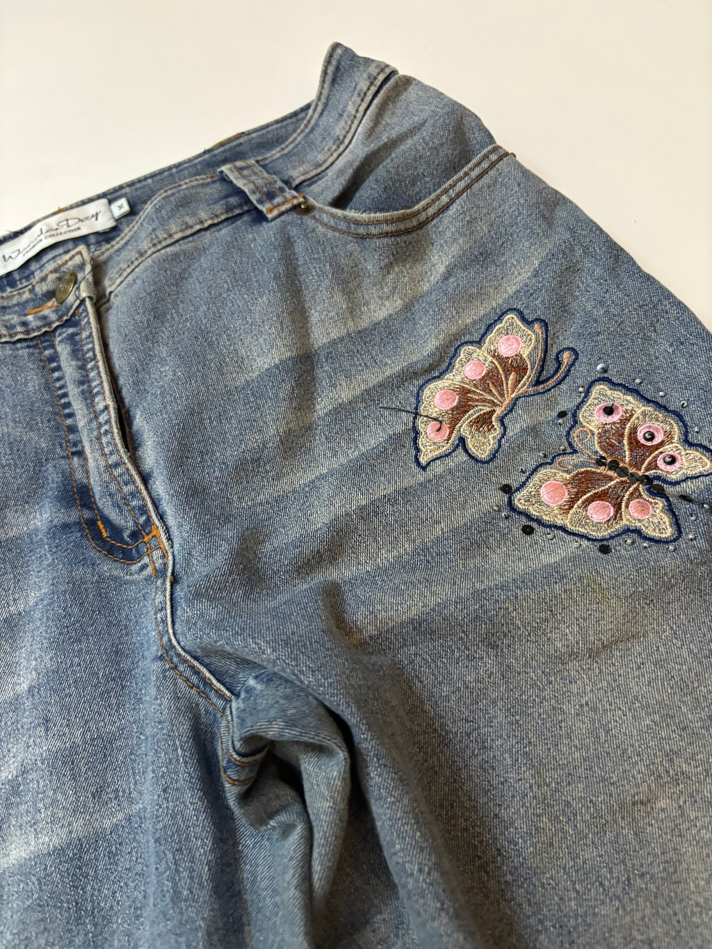 WANDER DAY mid rise jeans(32 inch)