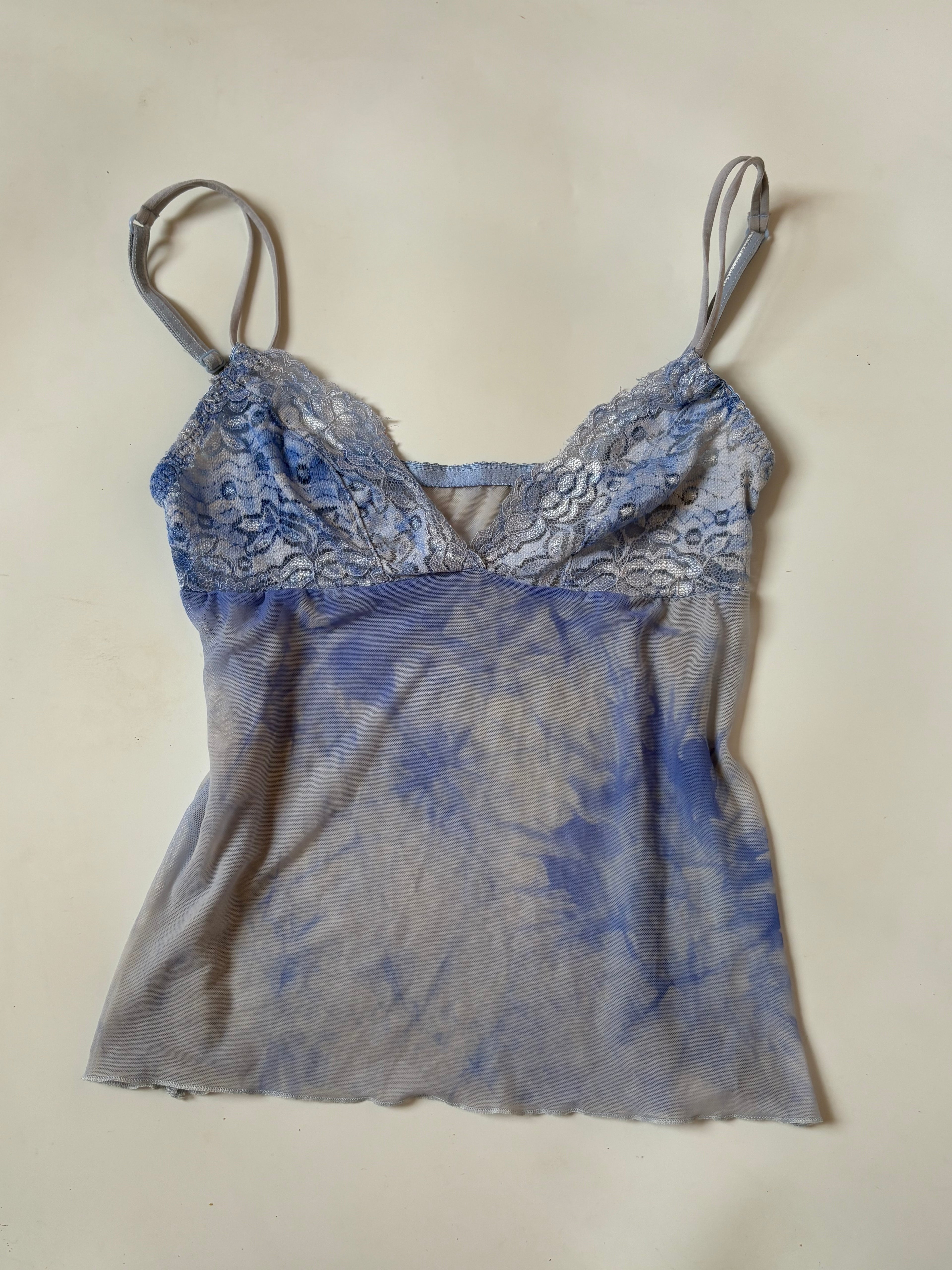 V neck blue top(24-26 inch)