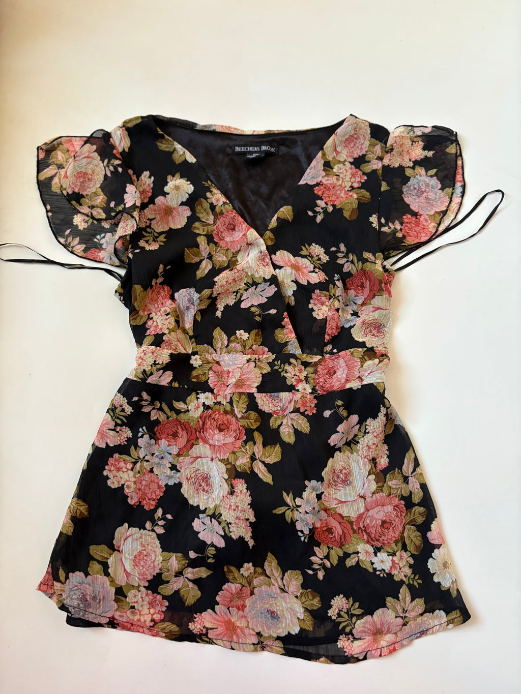v neck floral top (34inch)