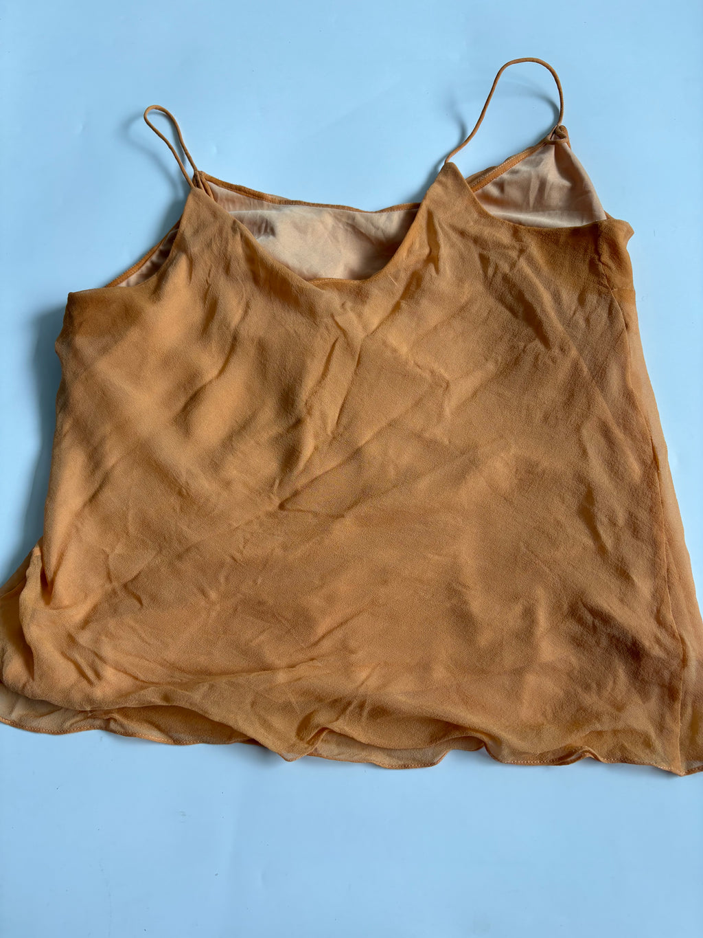 beaded orange cami top(36-40inch)