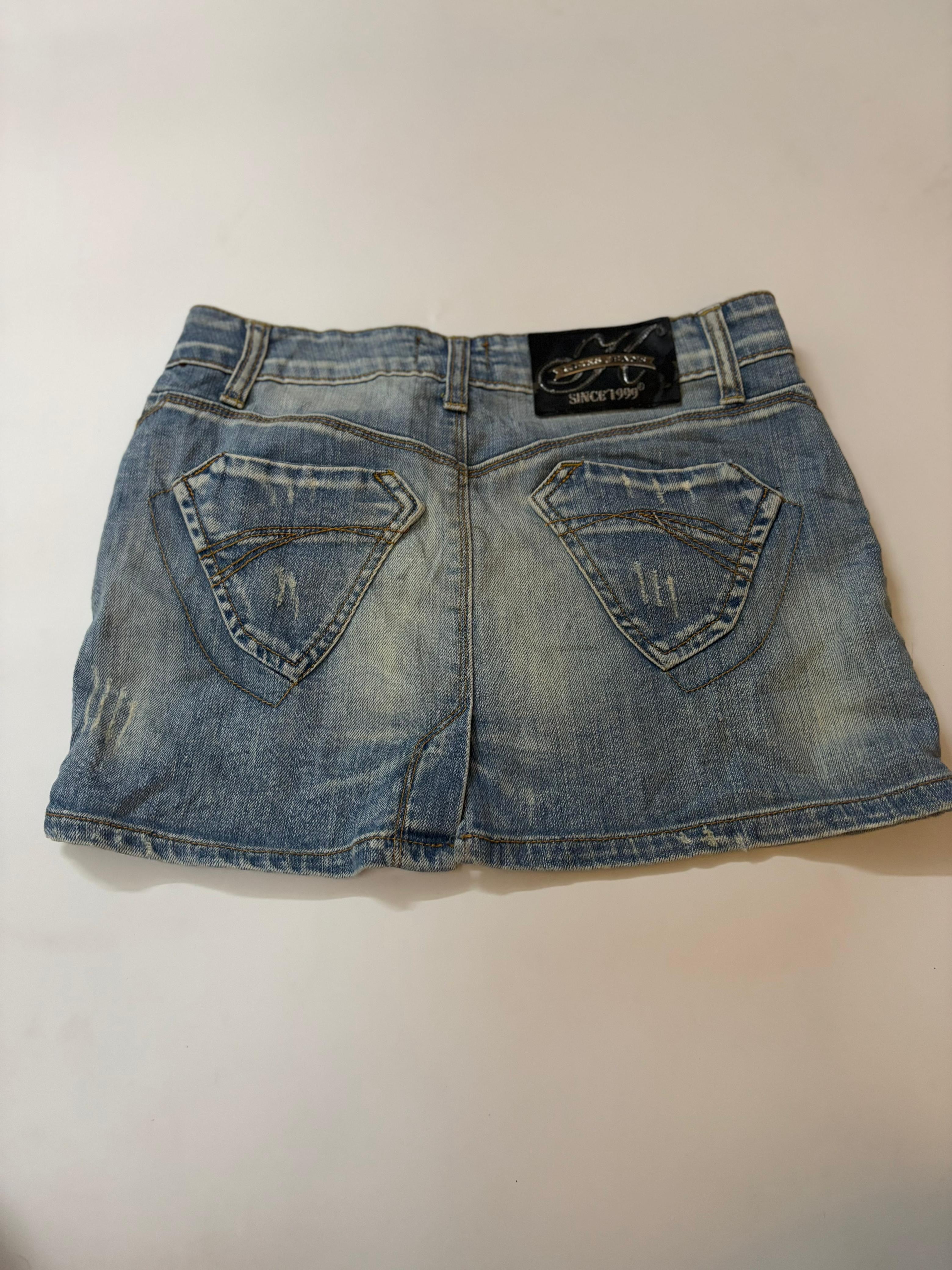 KLIXS jeans mini skirt(30 inch)