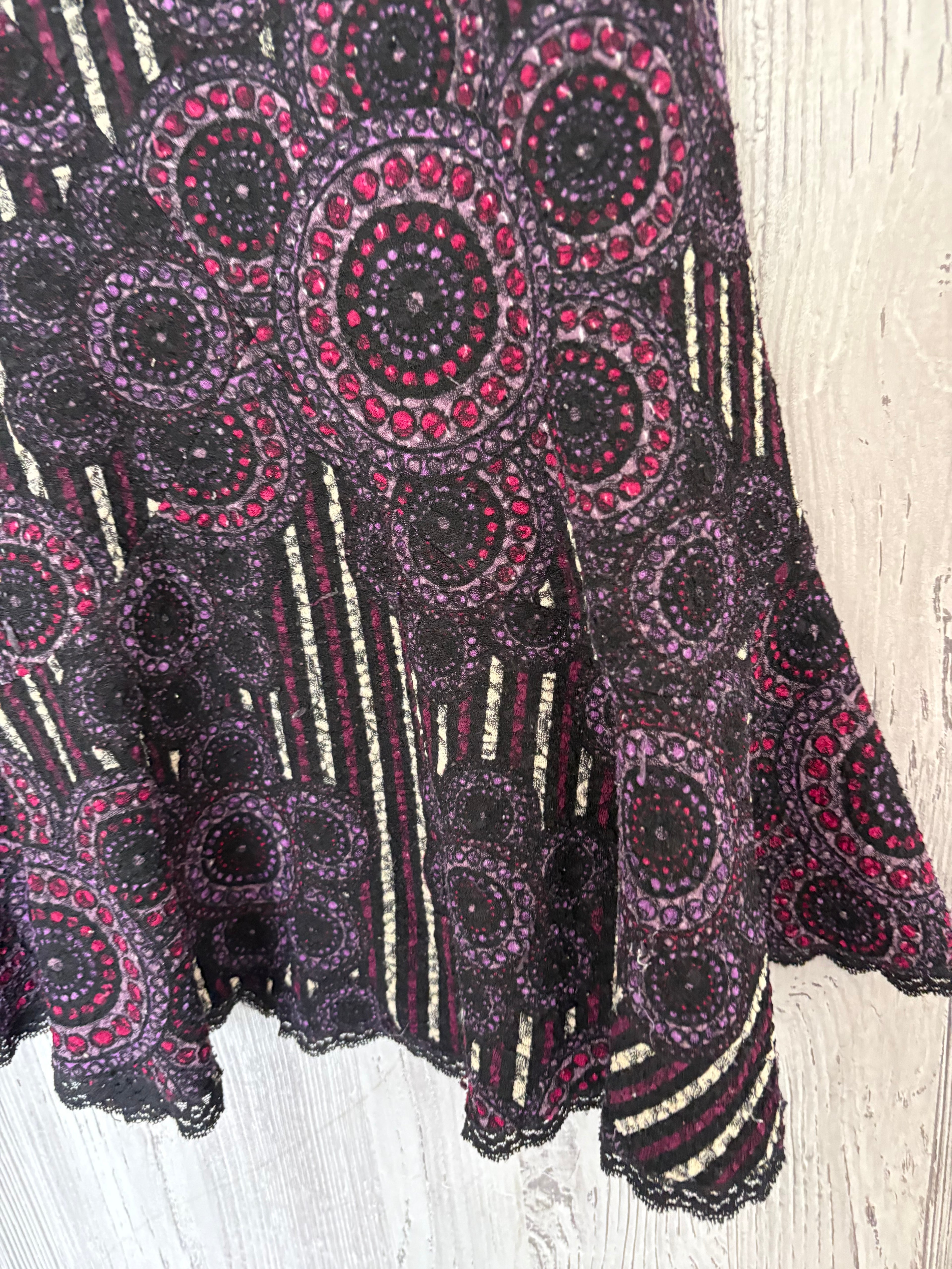 made in italy cotton whimsical skirt ( 30-34inch)