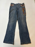 Longer solitary mid rise jeans(28 inch)