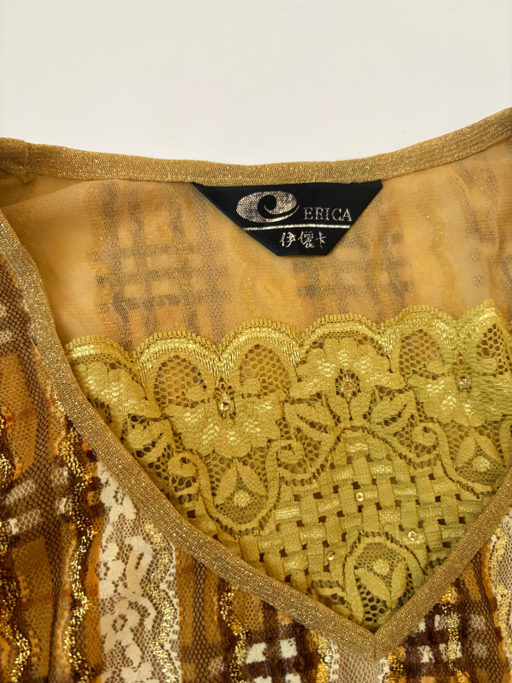 ERICA shimmer golden top(34-36 inch)