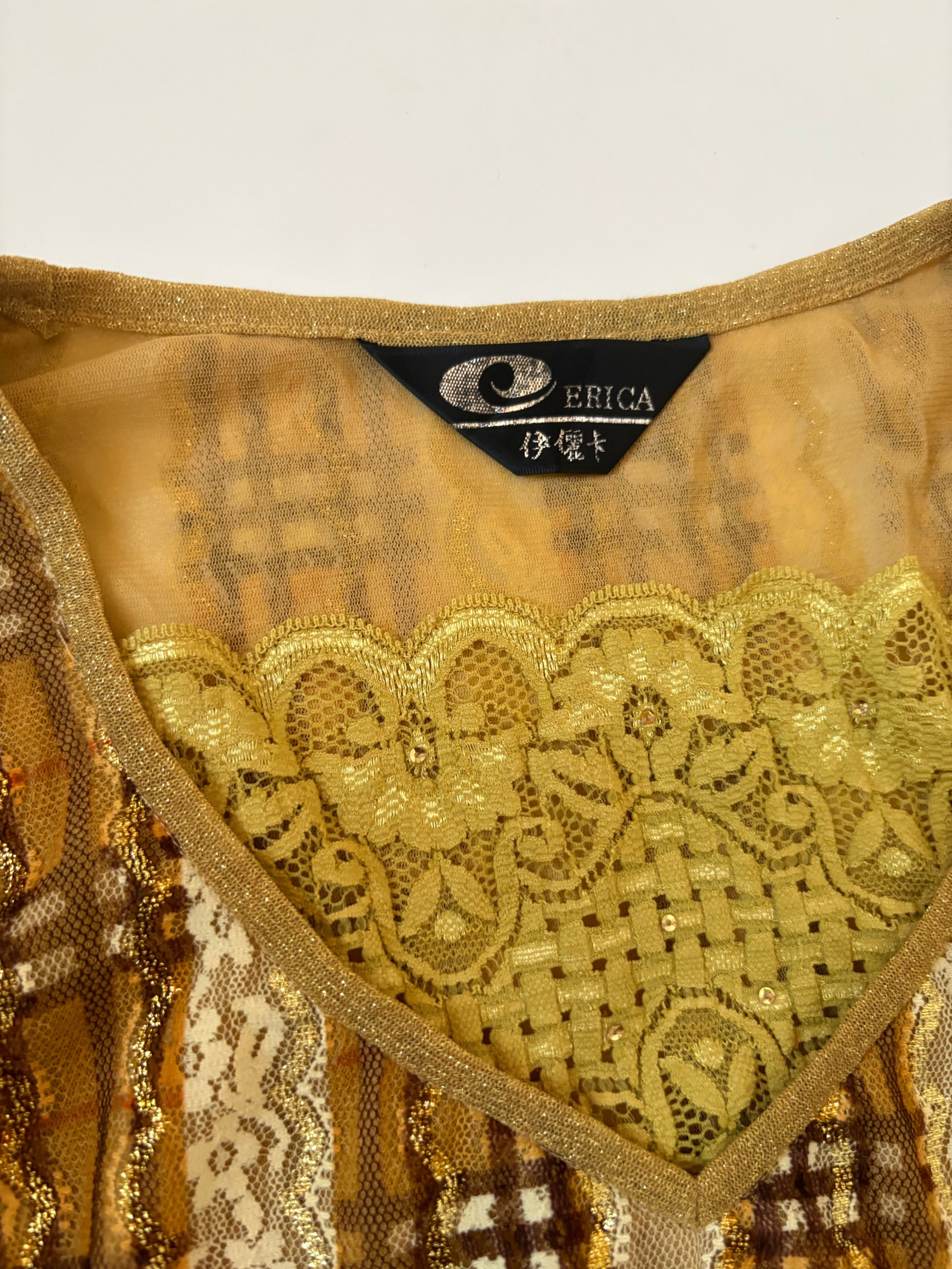 ERICA shimmer golden top(34-36 inch)