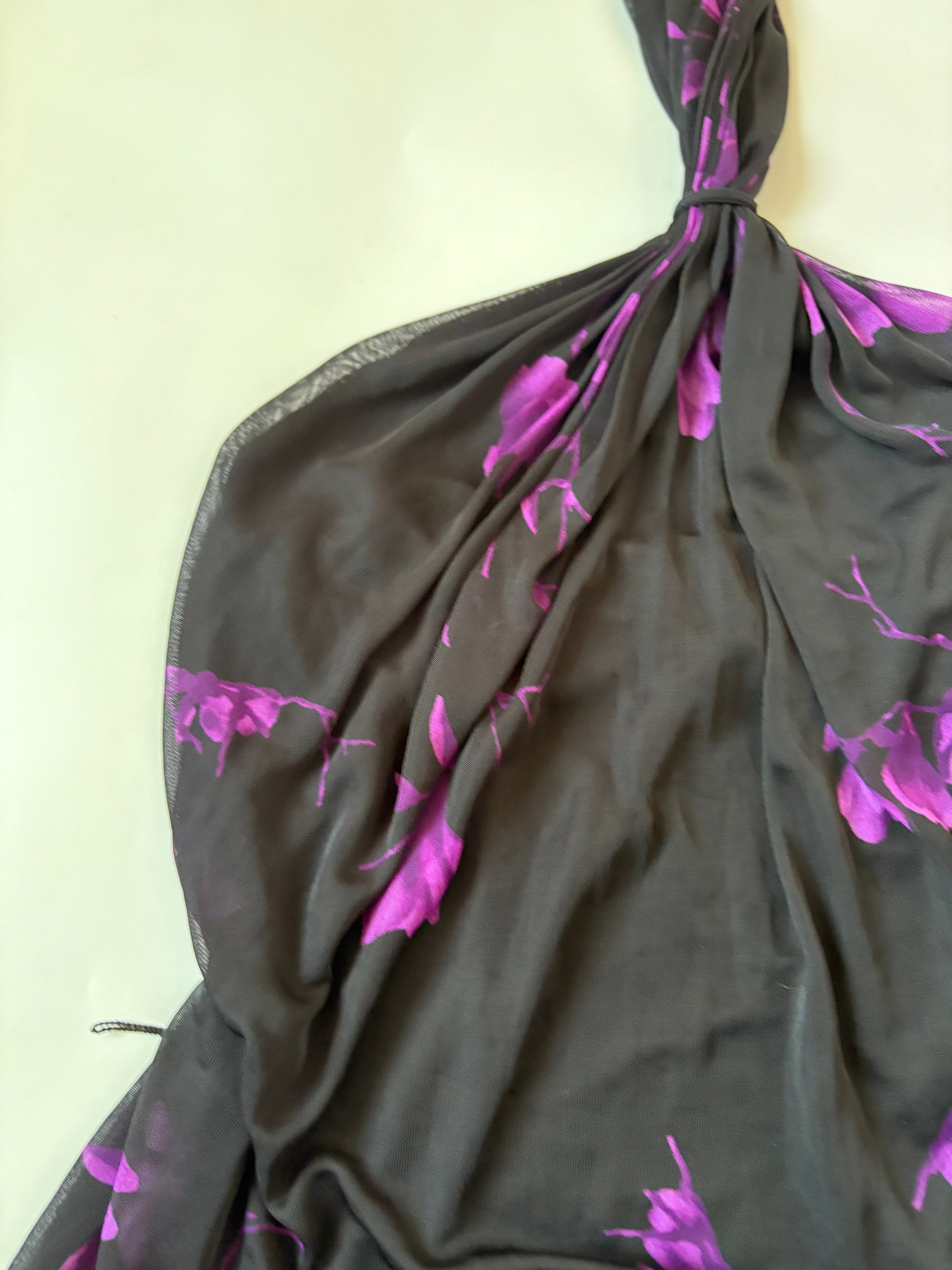 halter neck violet top ( 32-34inch)