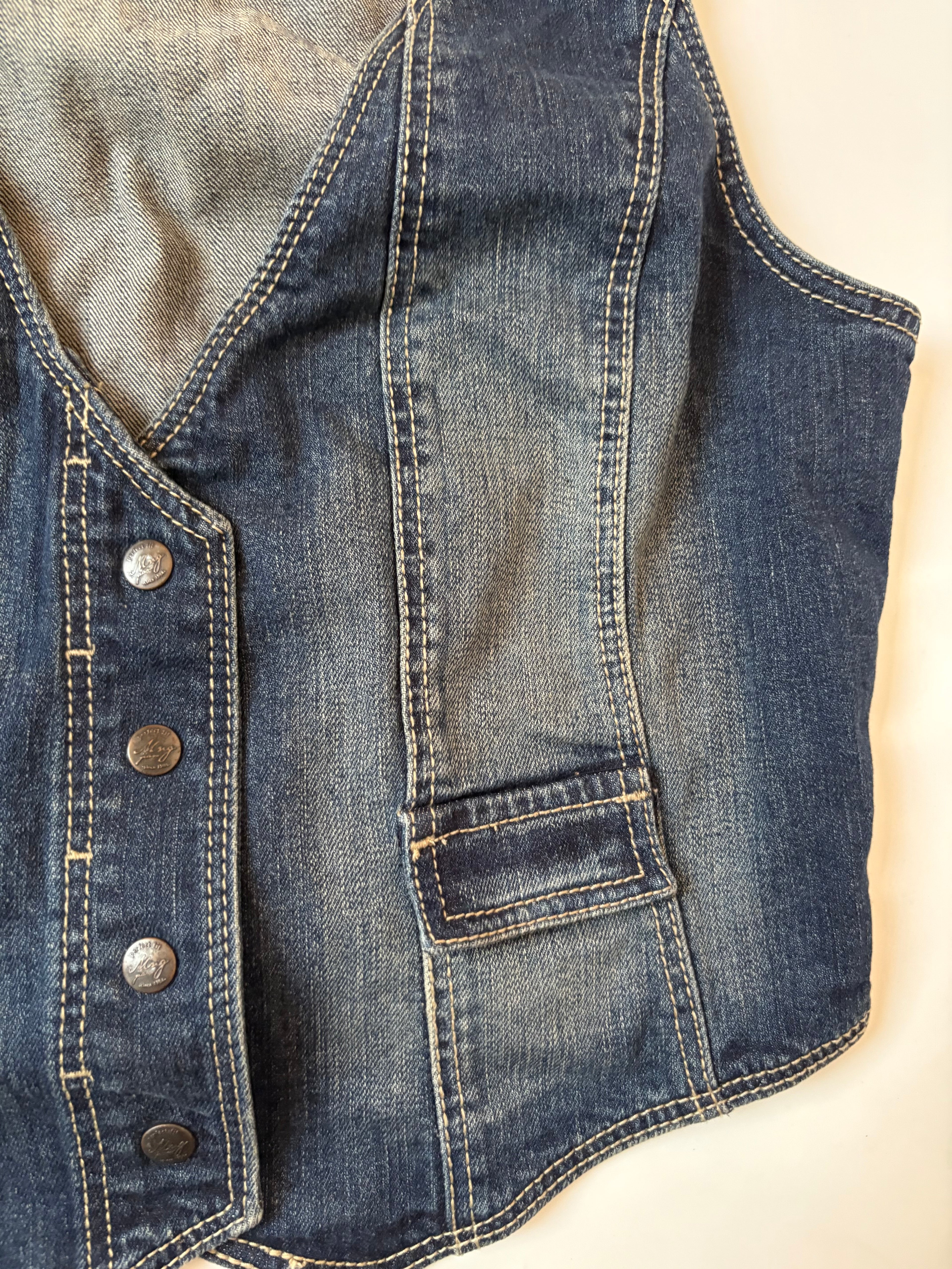 Mango jeans vest(38 inch)