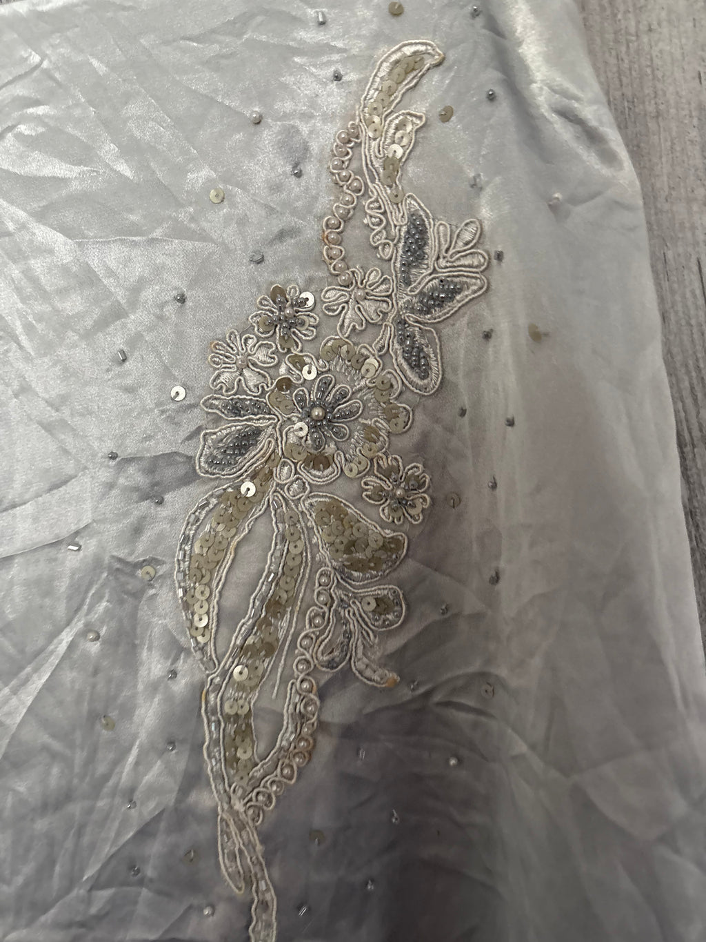 silver beaded fairy skirt (28inch)