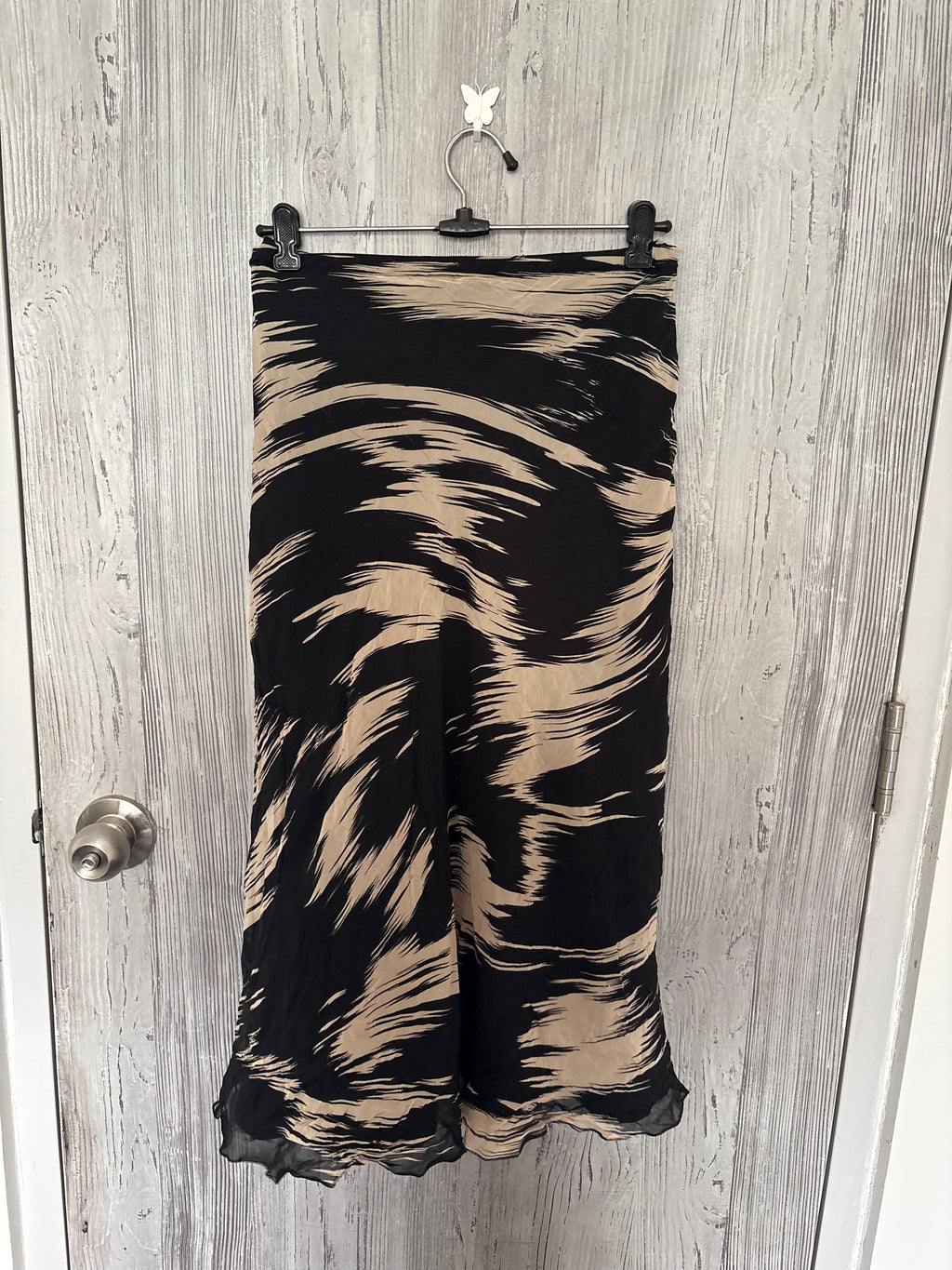 Marina rinaldi made in Italy black skirt(34 inch) 100%silk