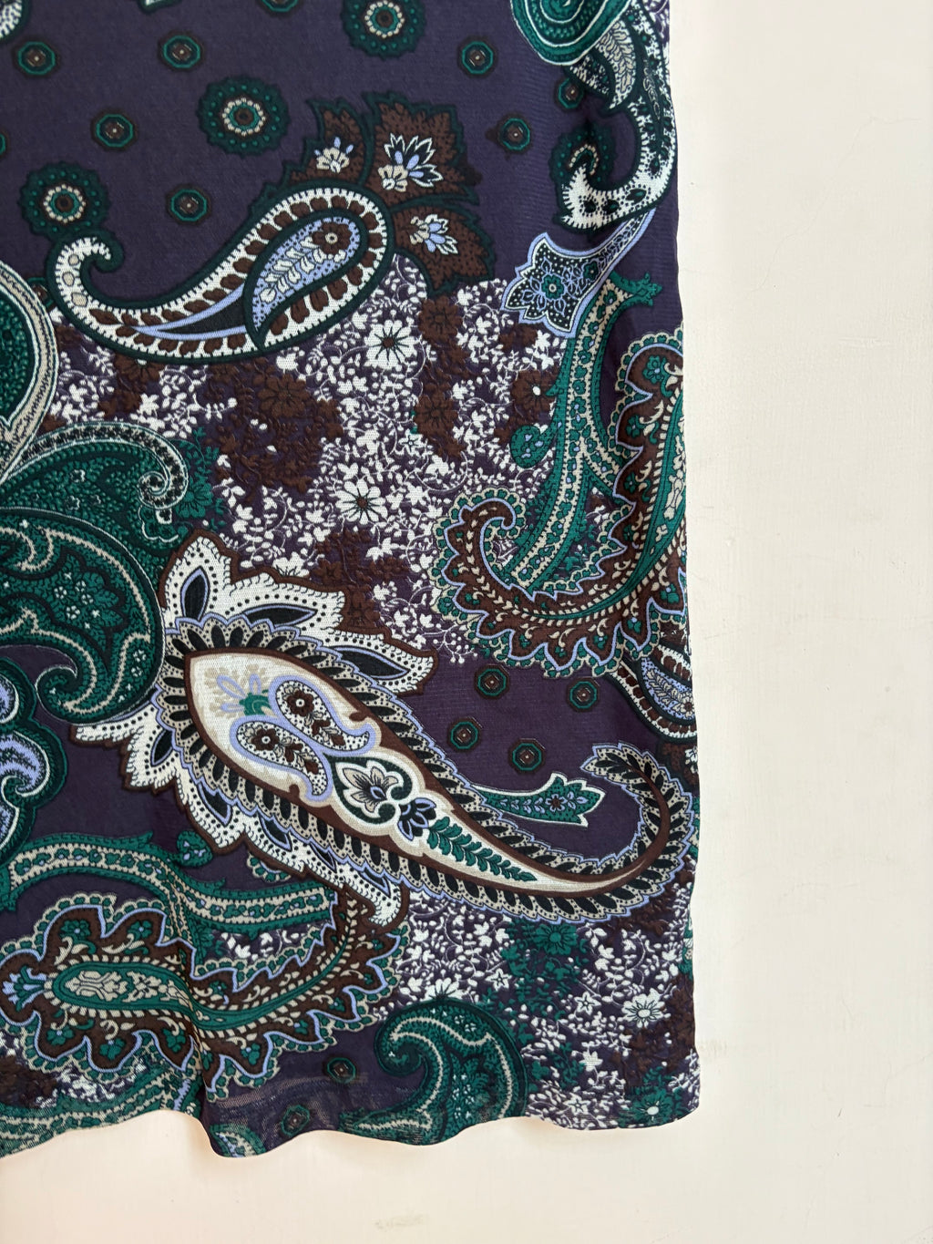 Violet floral skirt(32-36 inch)
