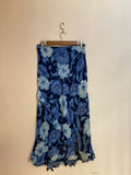 ICENI blue floral skirt(30-34 inch)