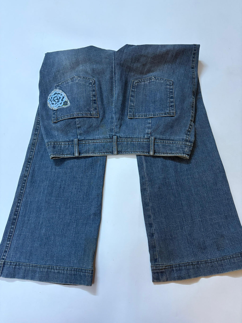 Clock mid rise jeans(30 inch)