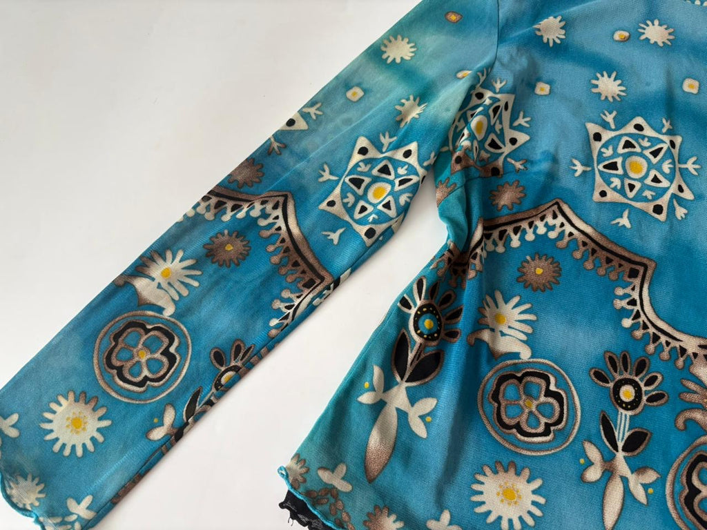 I yang full sleeved blue top(36-38 inch)