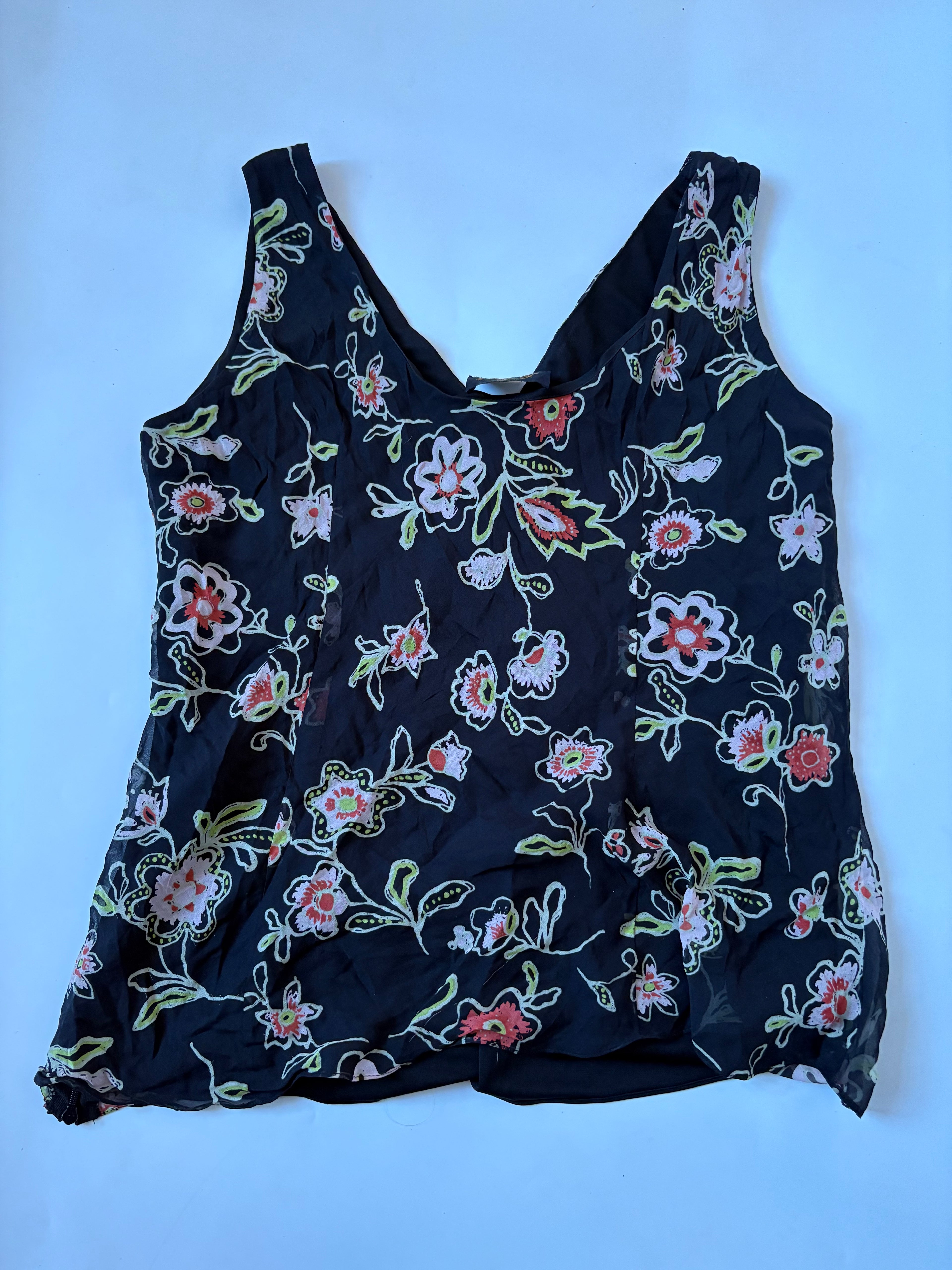 luisa spagnoli pure silk cami top ( 40inch)