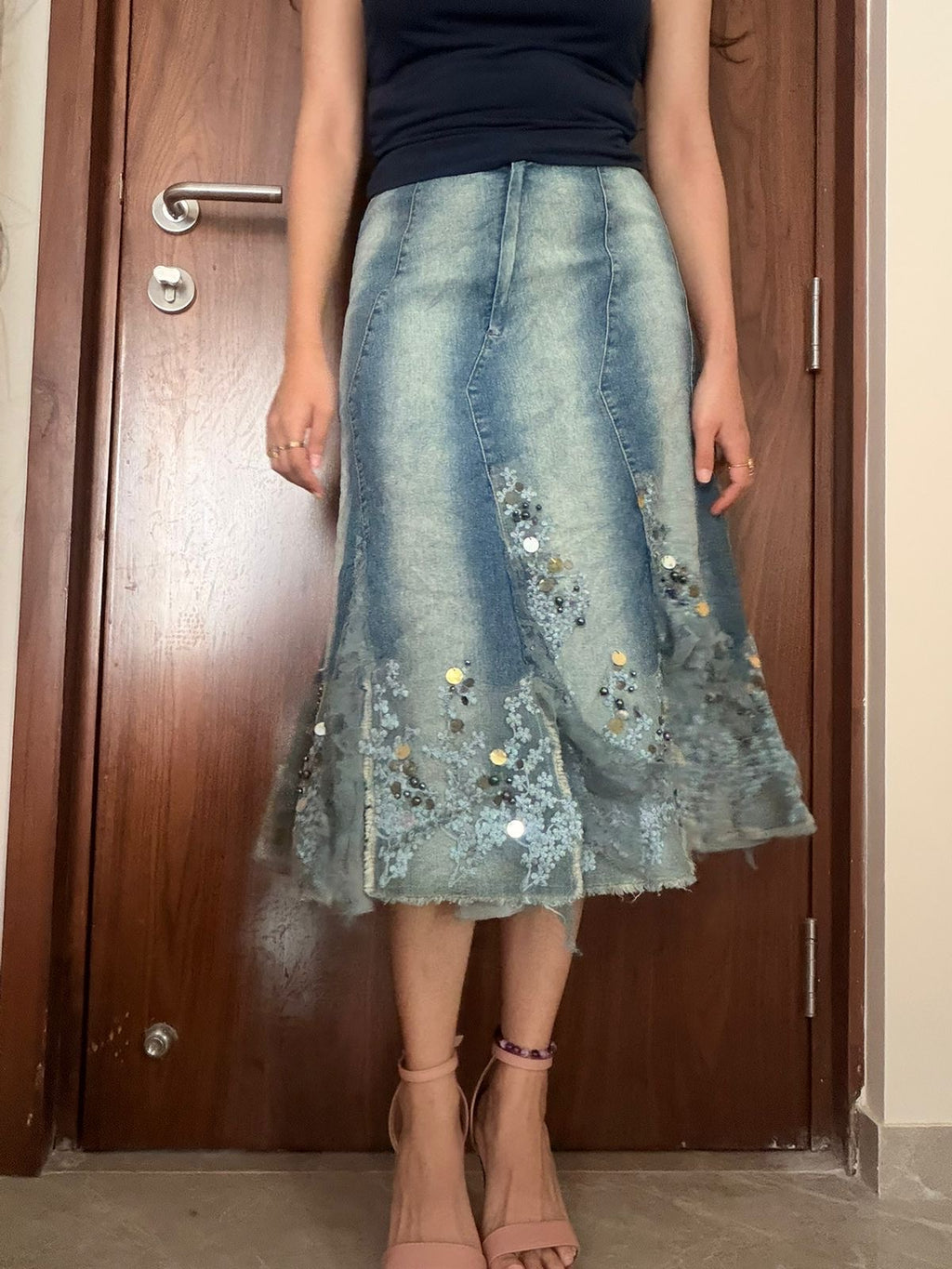 LONLON beaded skirt(30 inch)
