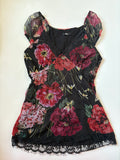 v neck floral top ( 36-38inch)