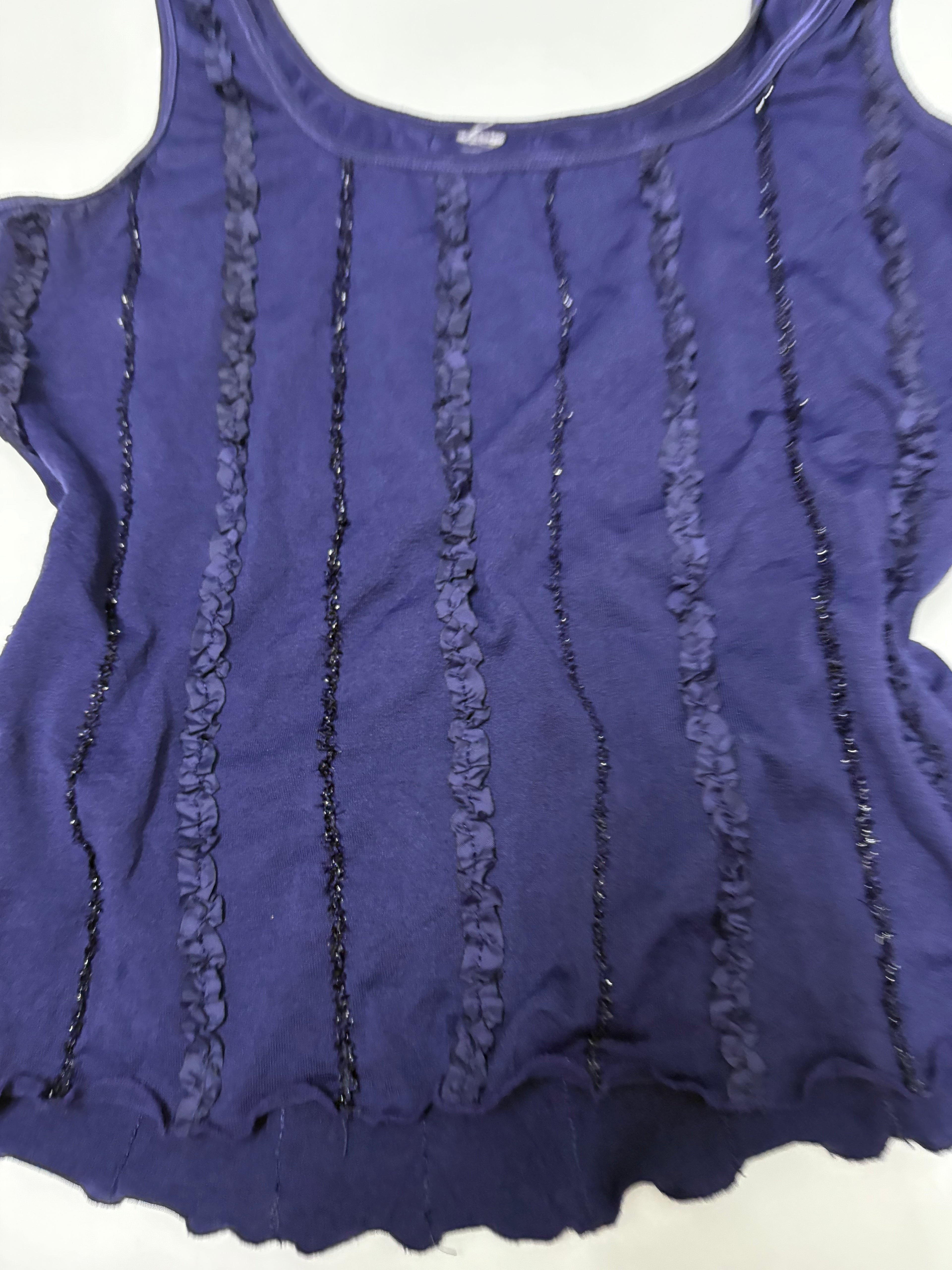 Navy blue sparkly top( 32inch )