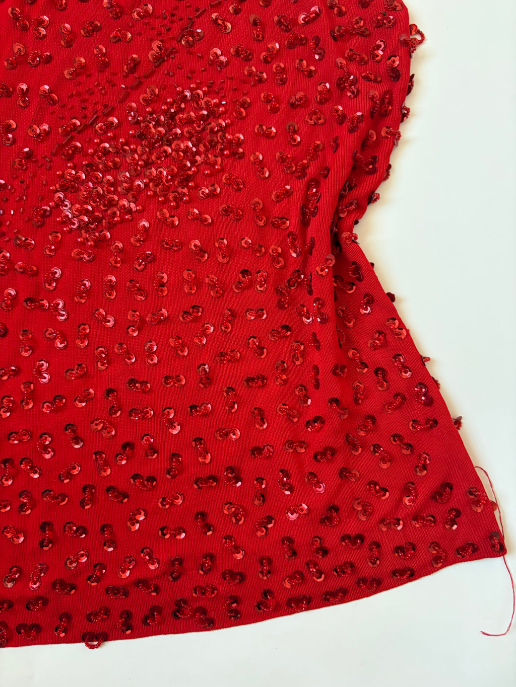 red beaded halter top ( 32-34inch)