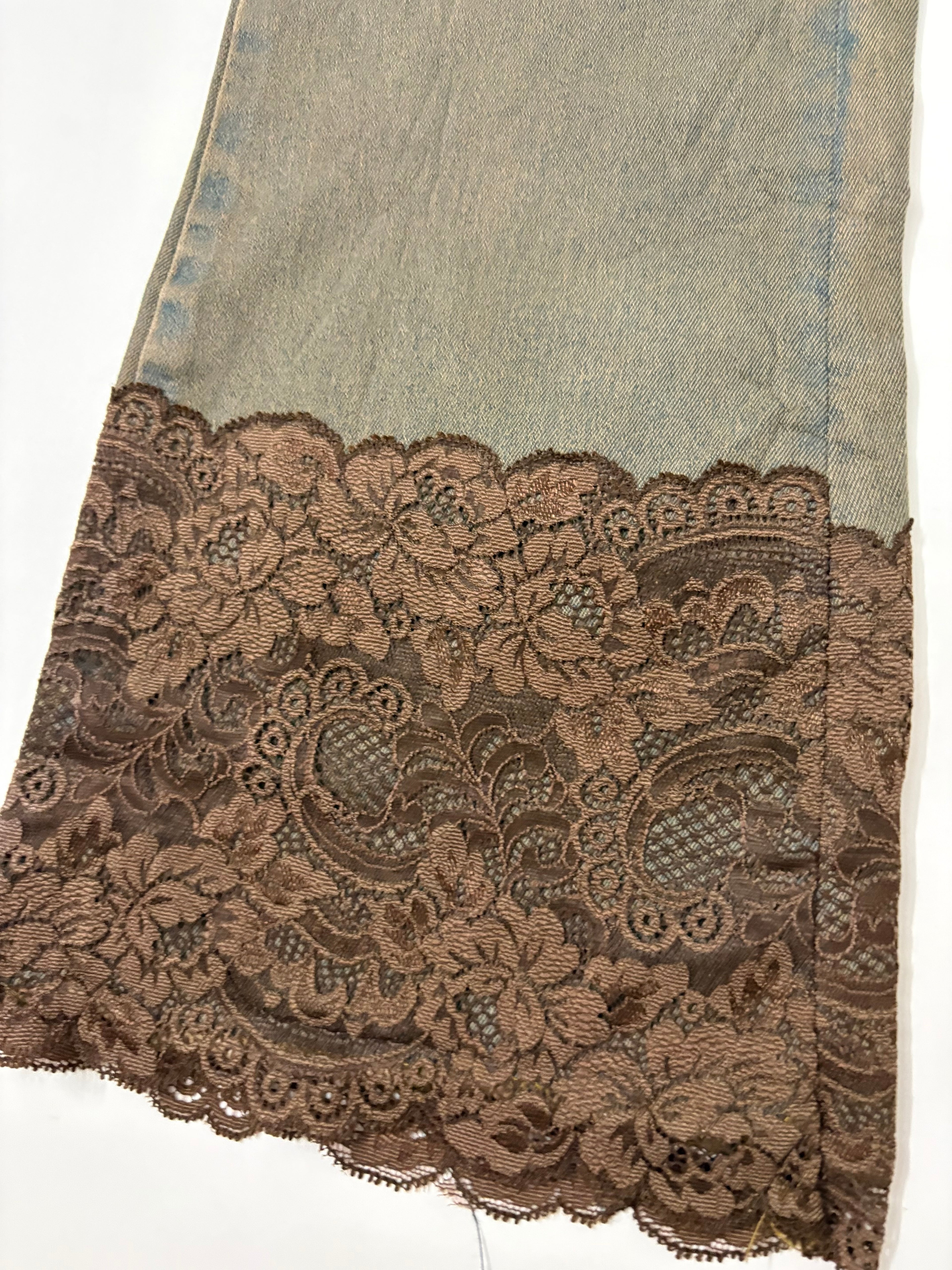 lace vintage flared jeans (28inch)