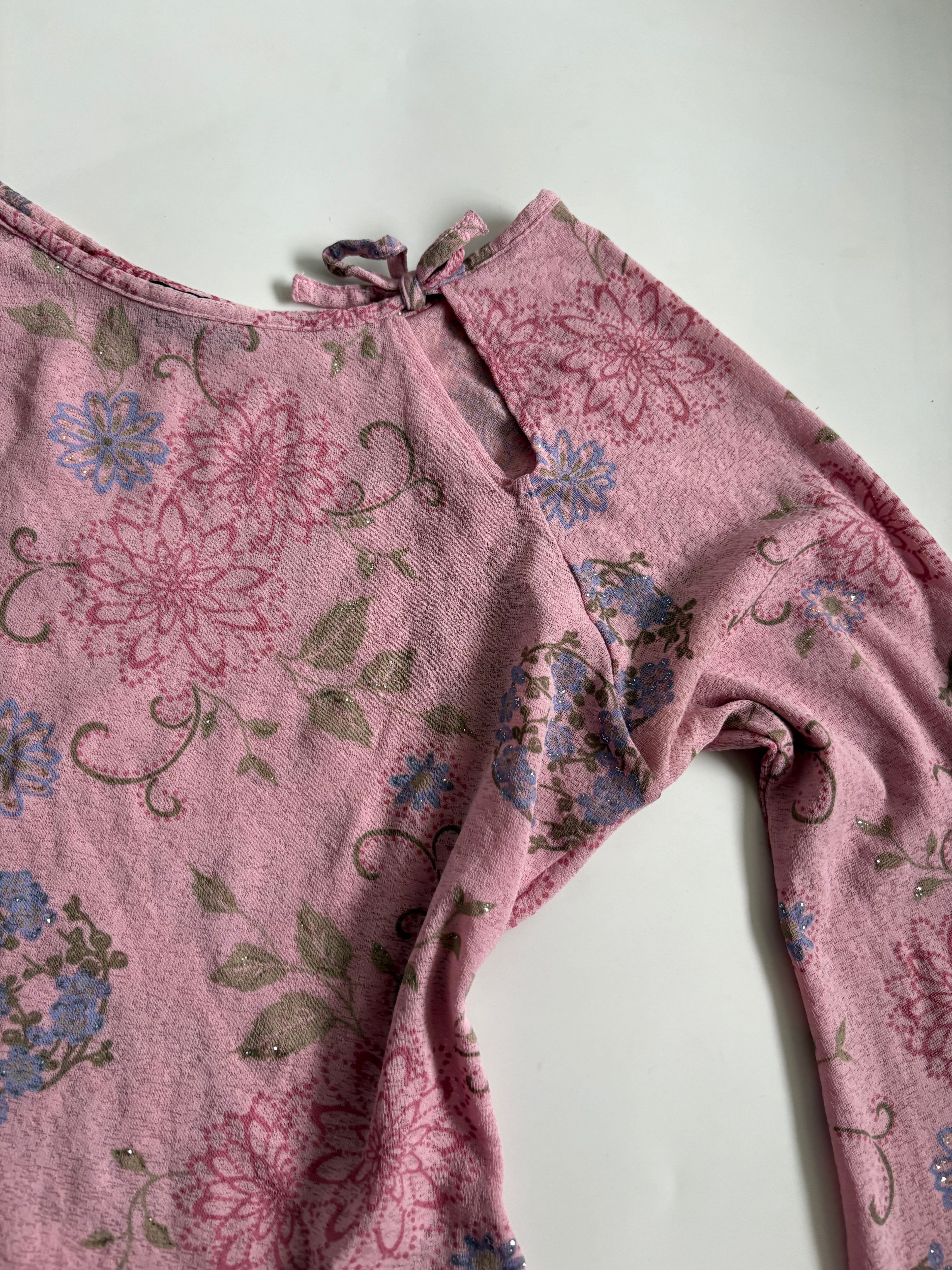 pink full sleeves fairy top (34-36inch)