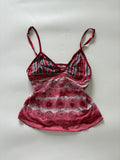 Red v neck cami top(26-30inch)
