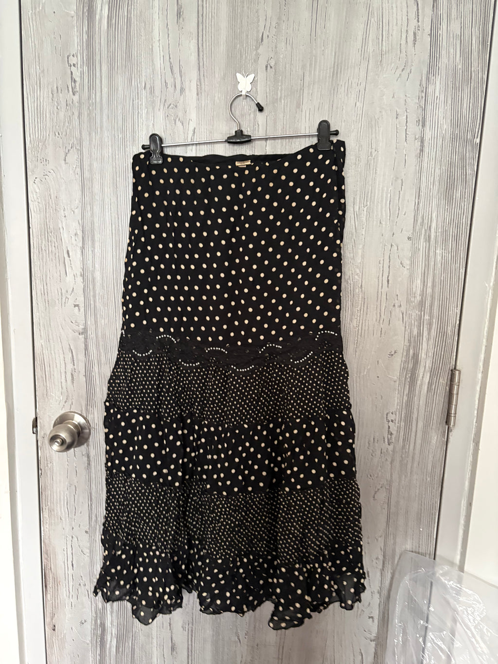polka dot ruffle skirt (30-34inch)