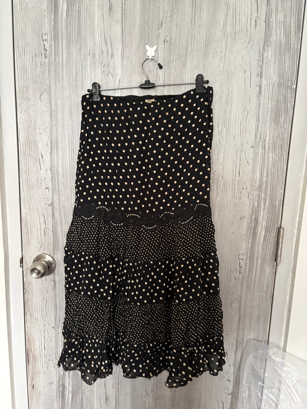polka dot ruffle skirt (30-34inch)