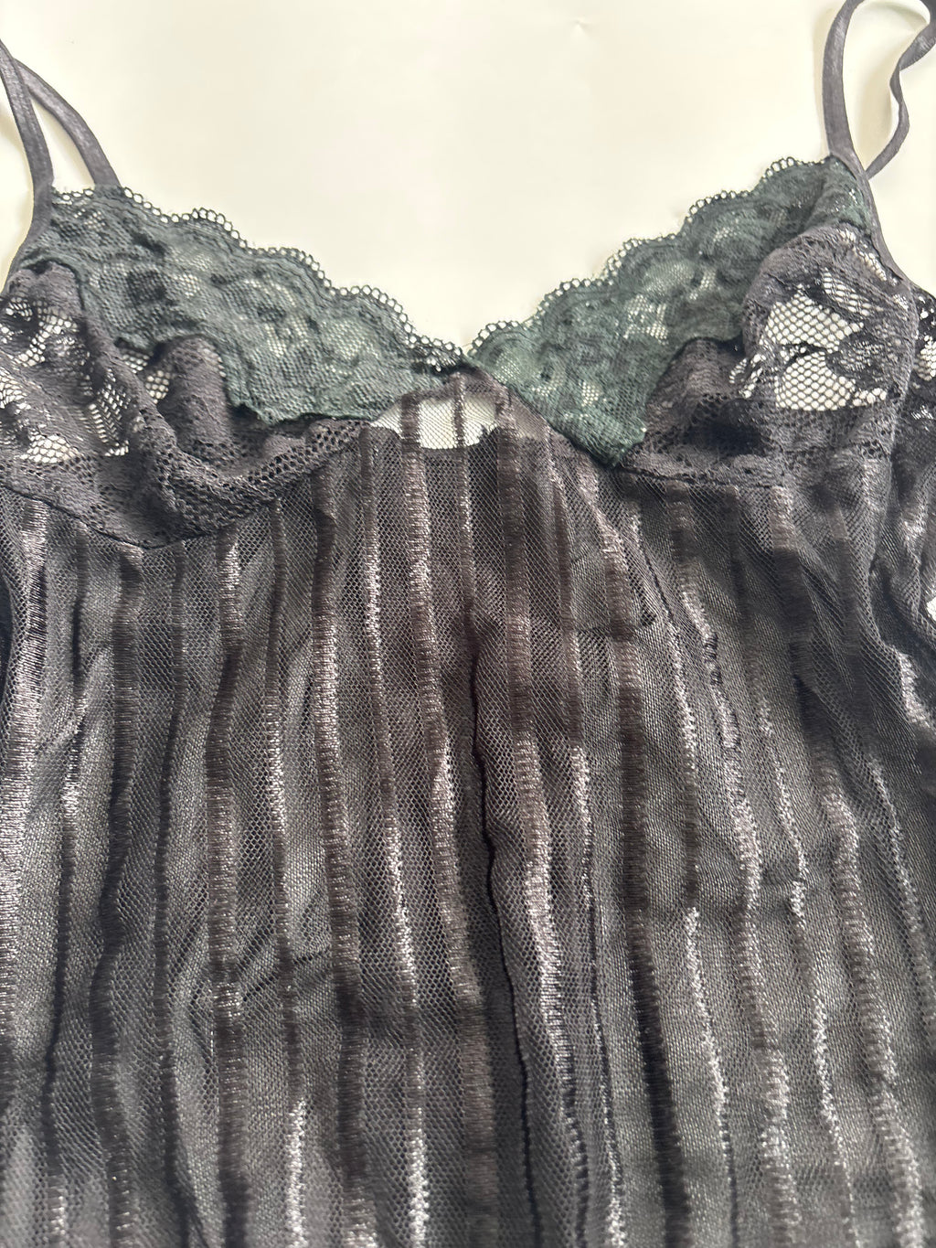 sheer black cami top (30inch)