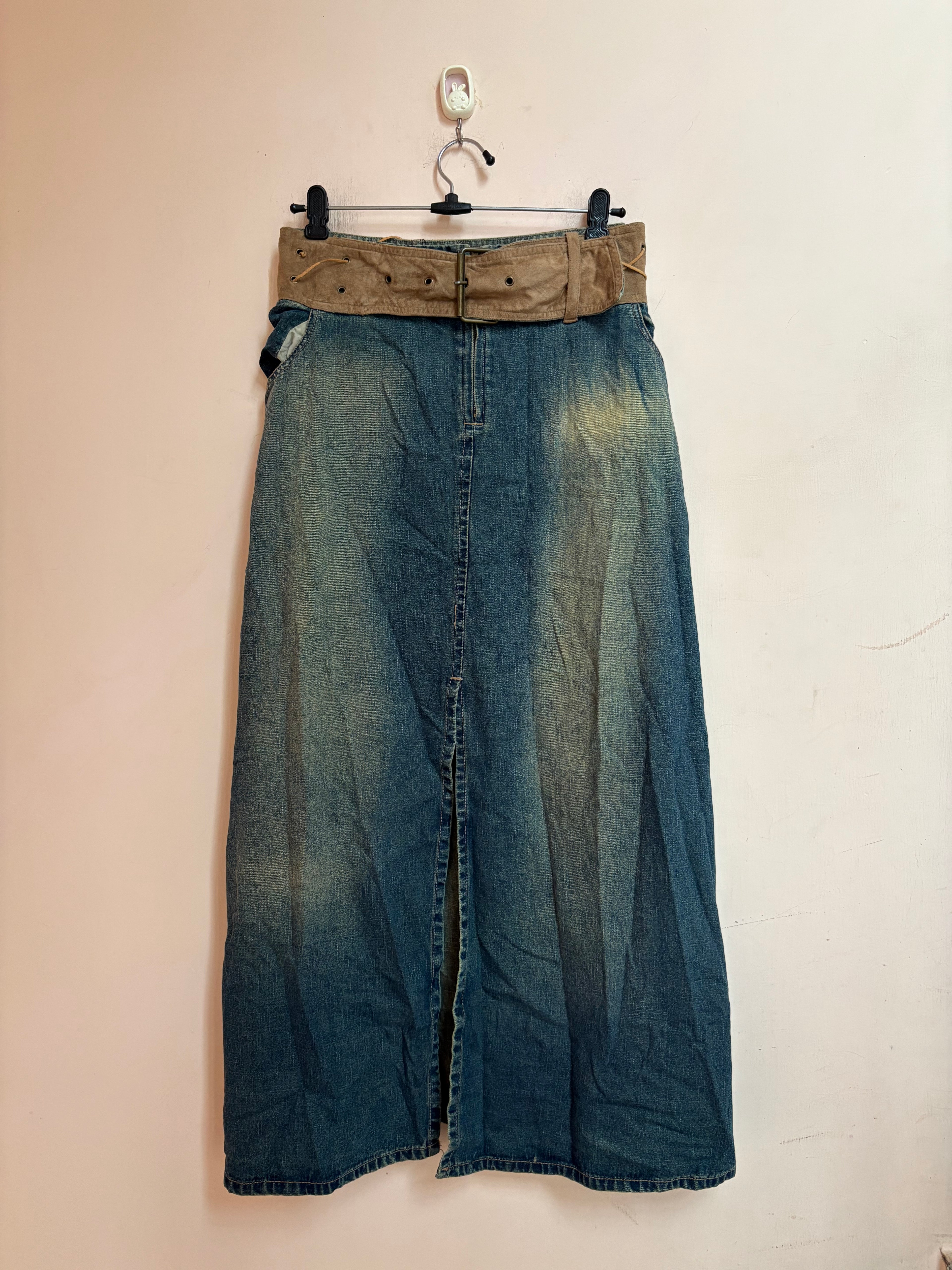 ME AND YOU belt maxi skirt(44 inch)