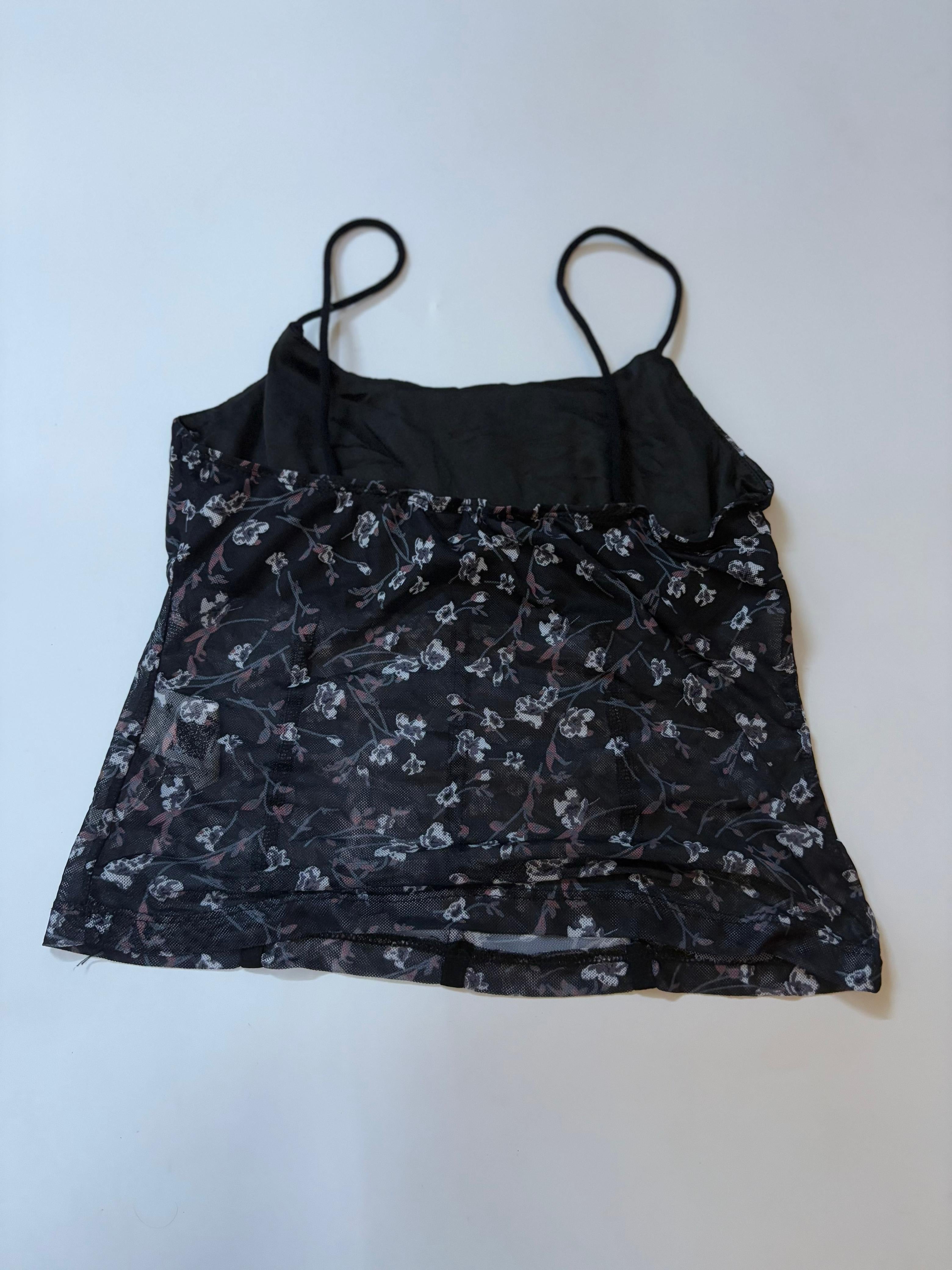 Black floral top(30 inch)