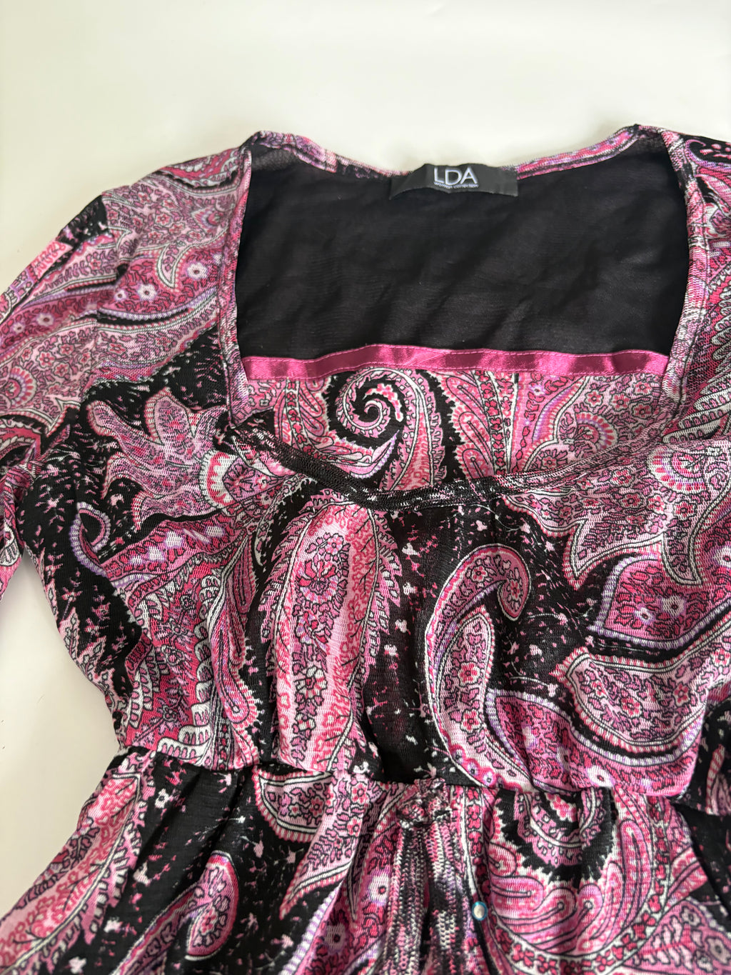 LDA floral purple top(34-38 inch)