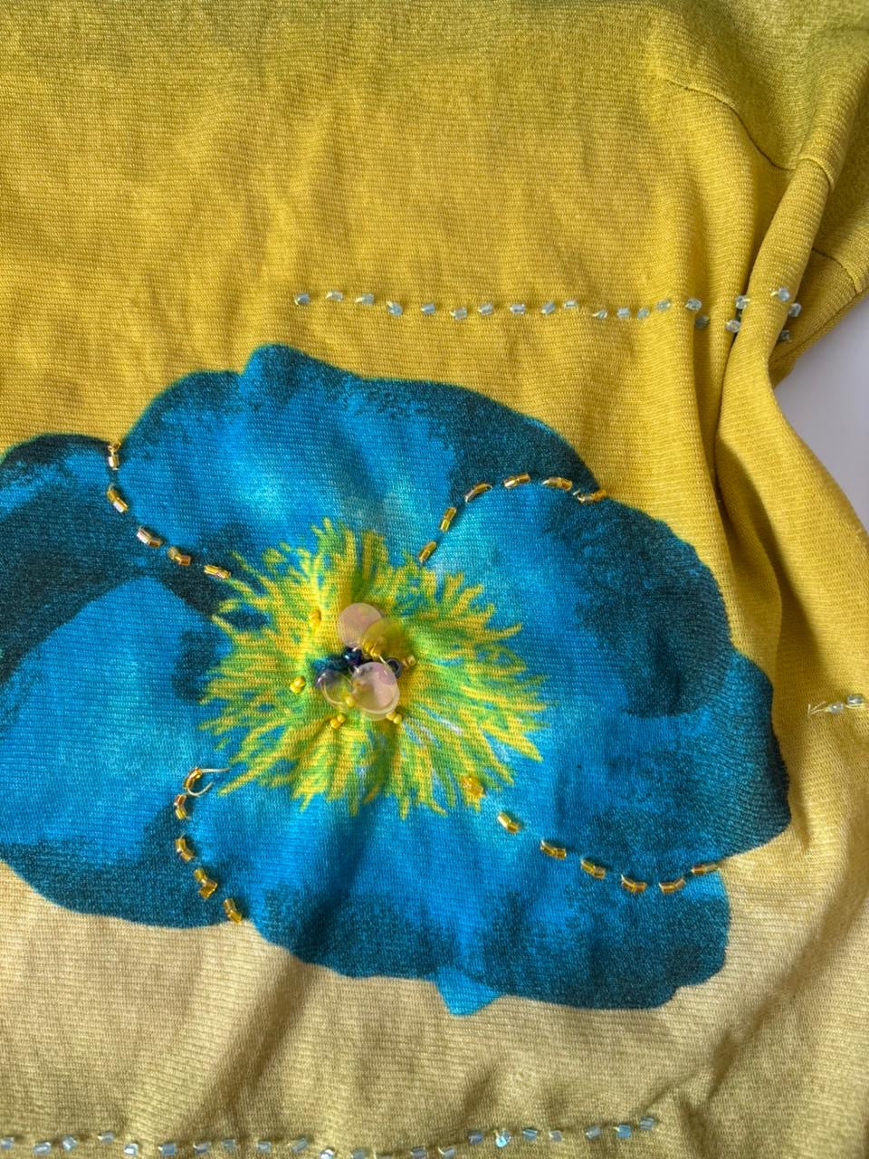 Floral yellow top(36inch)