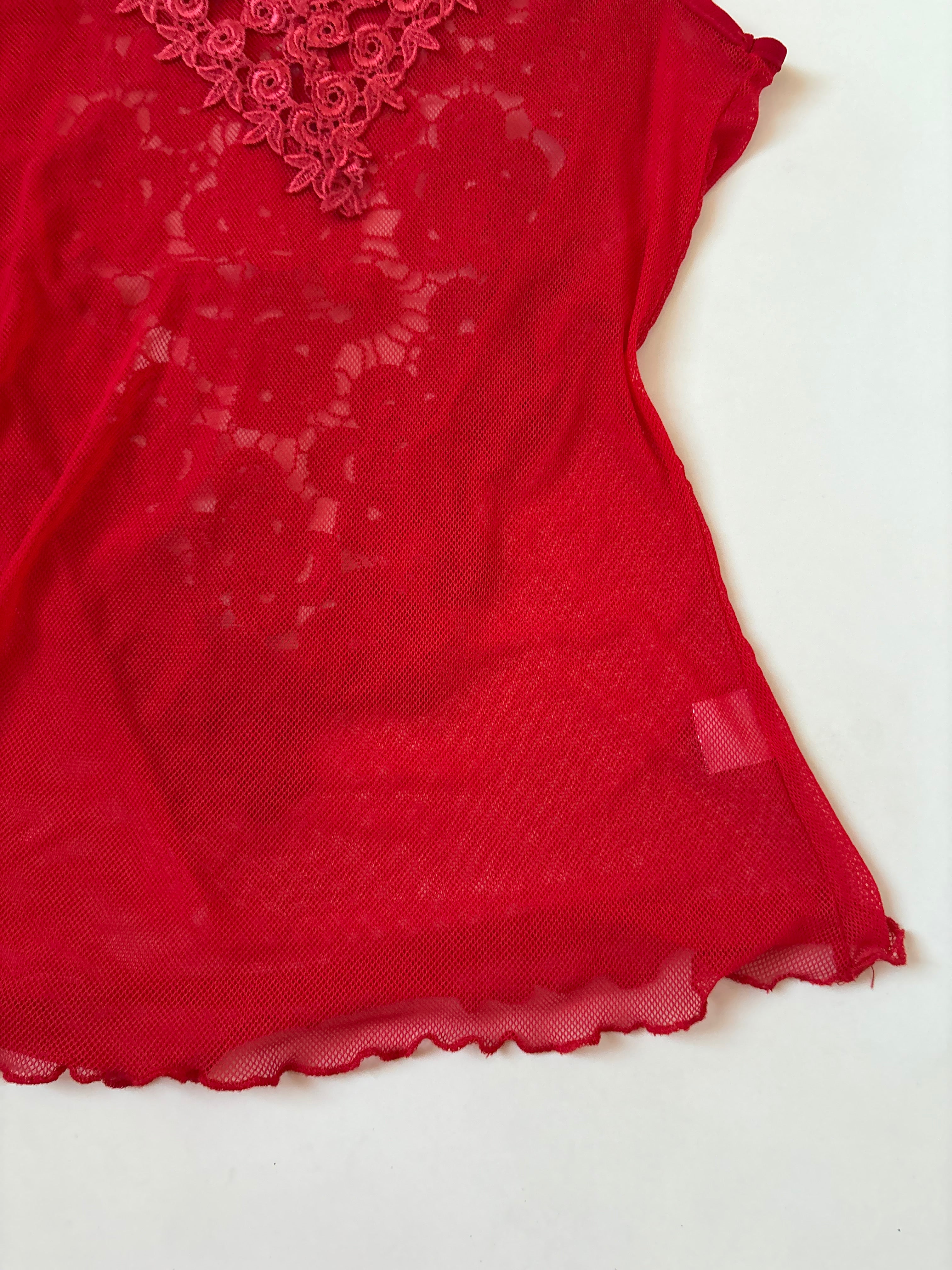 G shape red rose top(32-38inch)