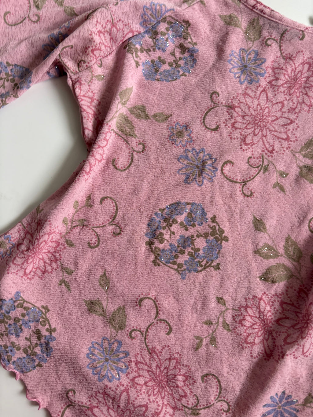 pink full sleeves fairy top (34-36inch)