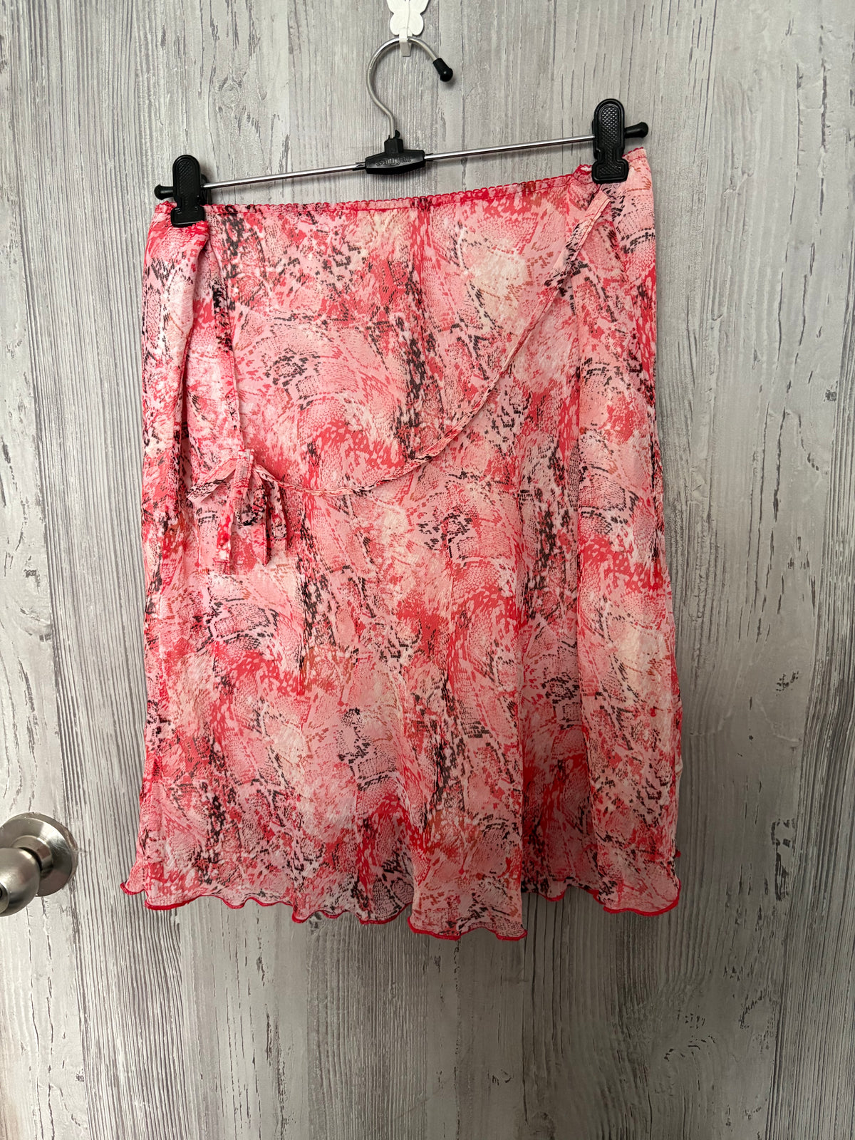 orange midi skirt (34-38inch)