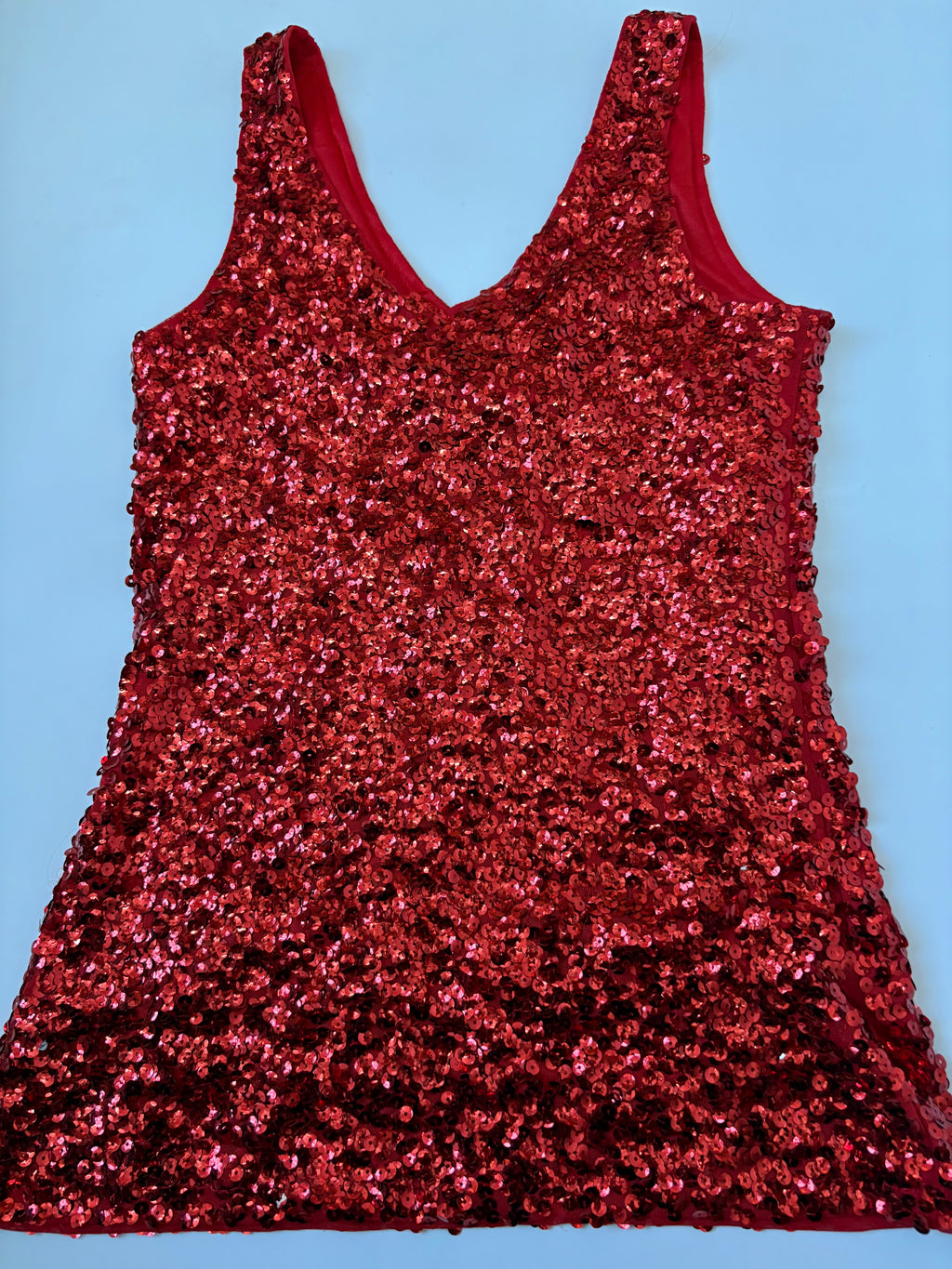 sequin v neck top (34-36inch)