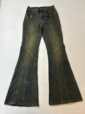 Stripped mid rise jeans(30 inch)