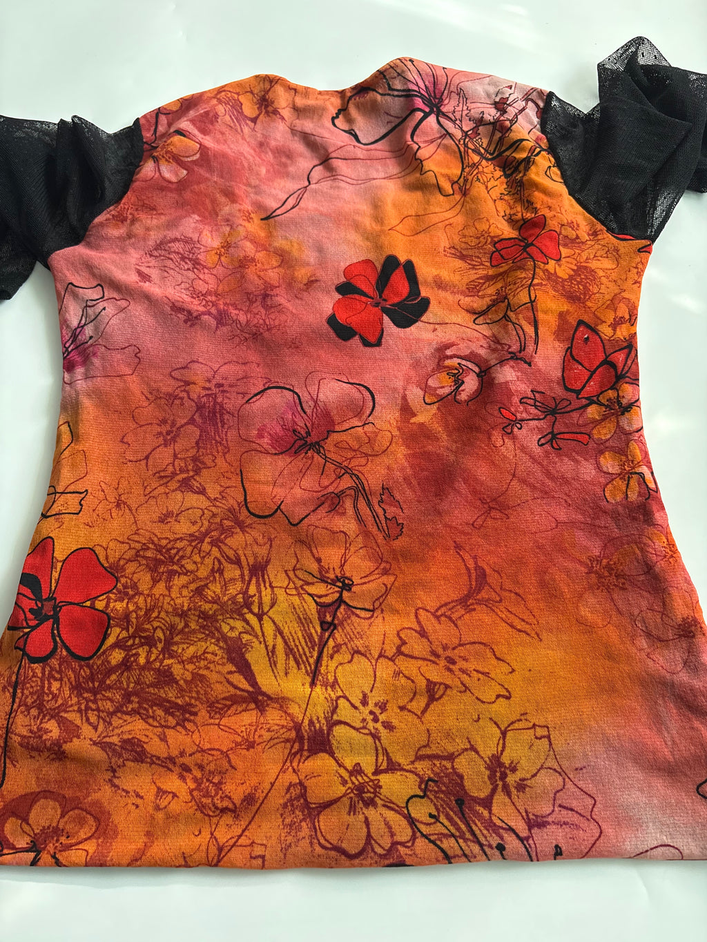 Pensieri di moda orange top(38-42 inch)