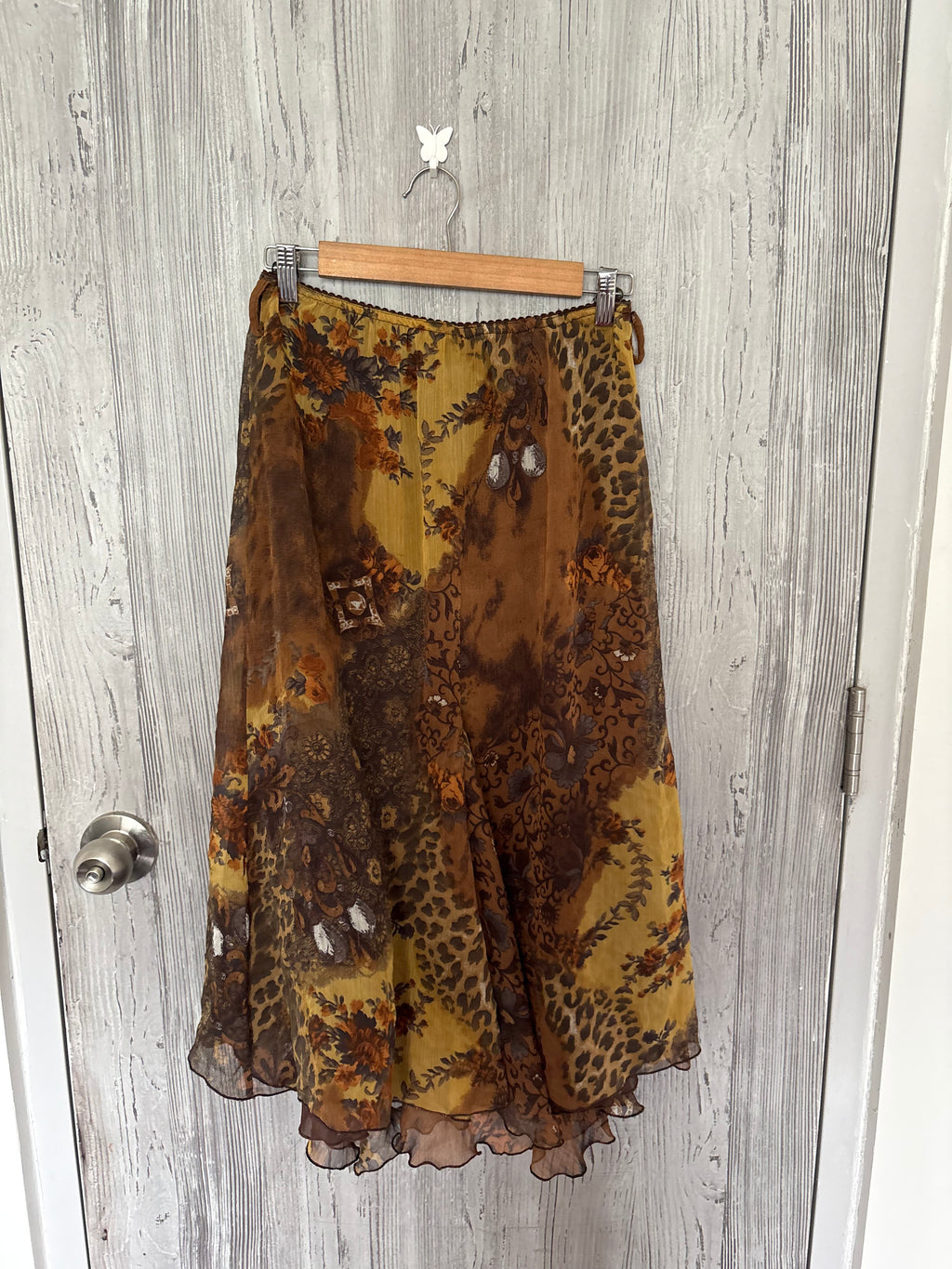 Atelier sange Paris brown skirt(32 inch)