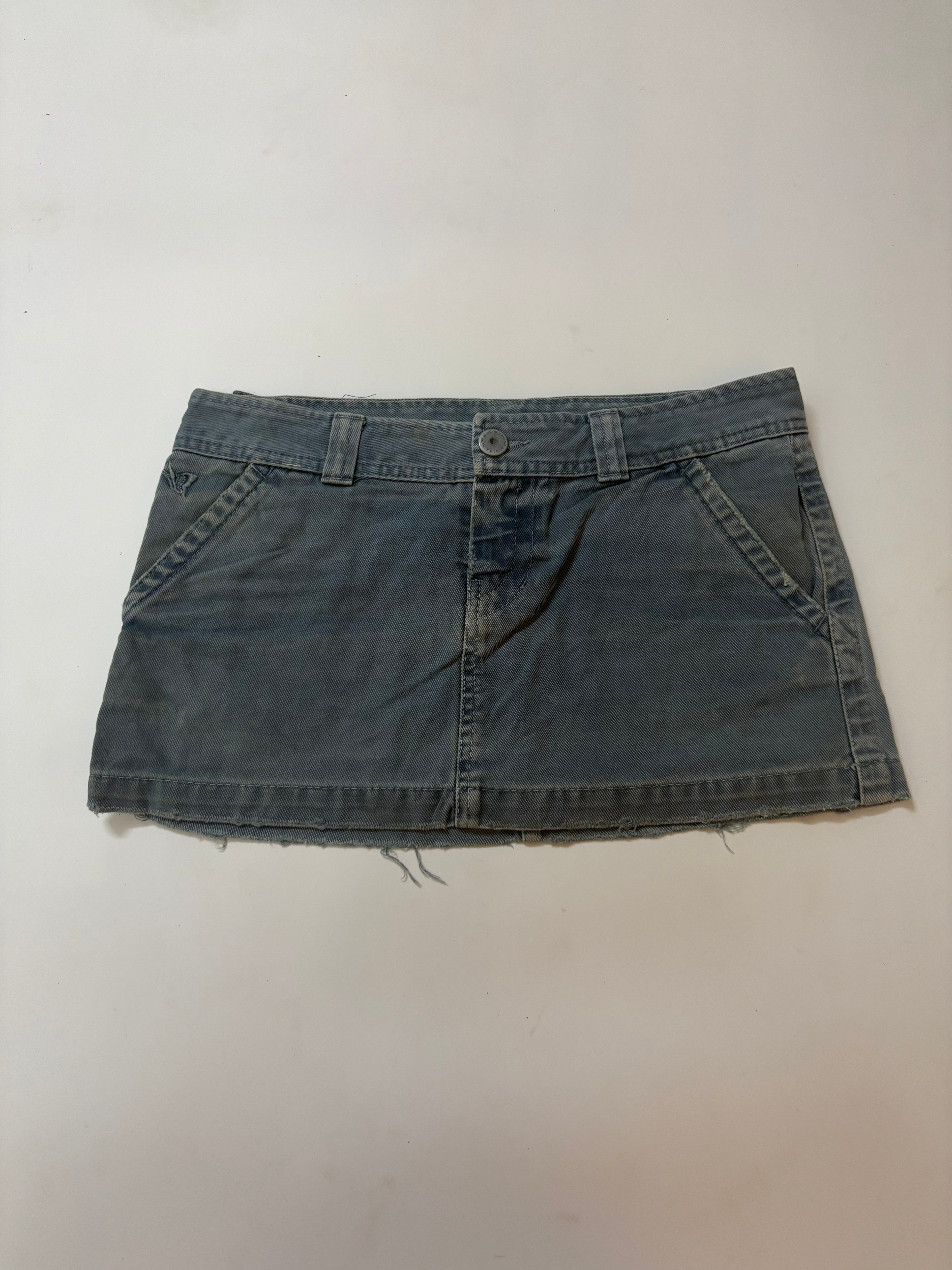 Teal blue mini skirt(32 inch)